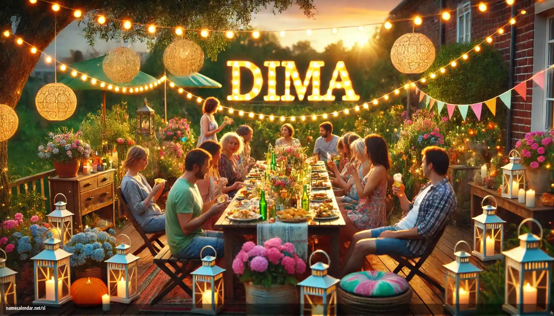 Praznovanje imendana in imena - Dima