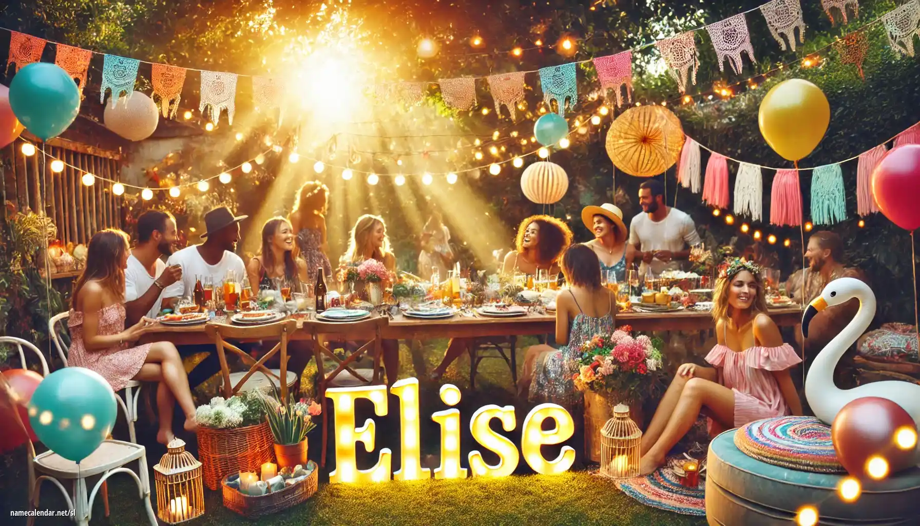 Praznovanje imendana in imena - Elise