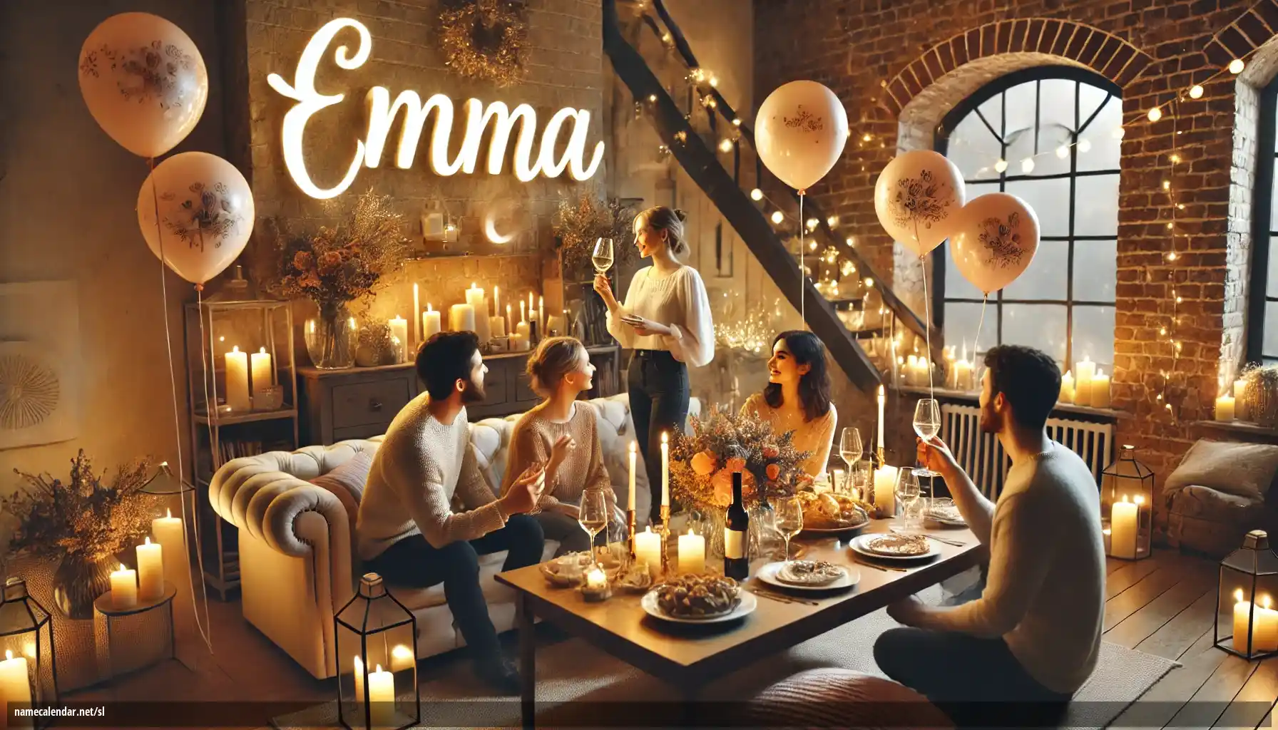 Praznovanje imendana in imena - Emma