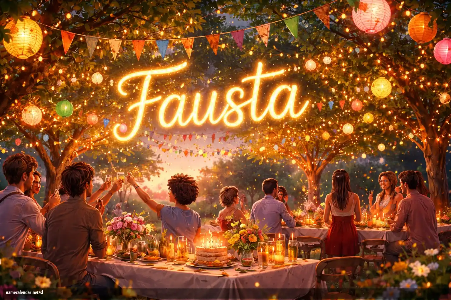 Praznovanje imendana in imena - Fausta