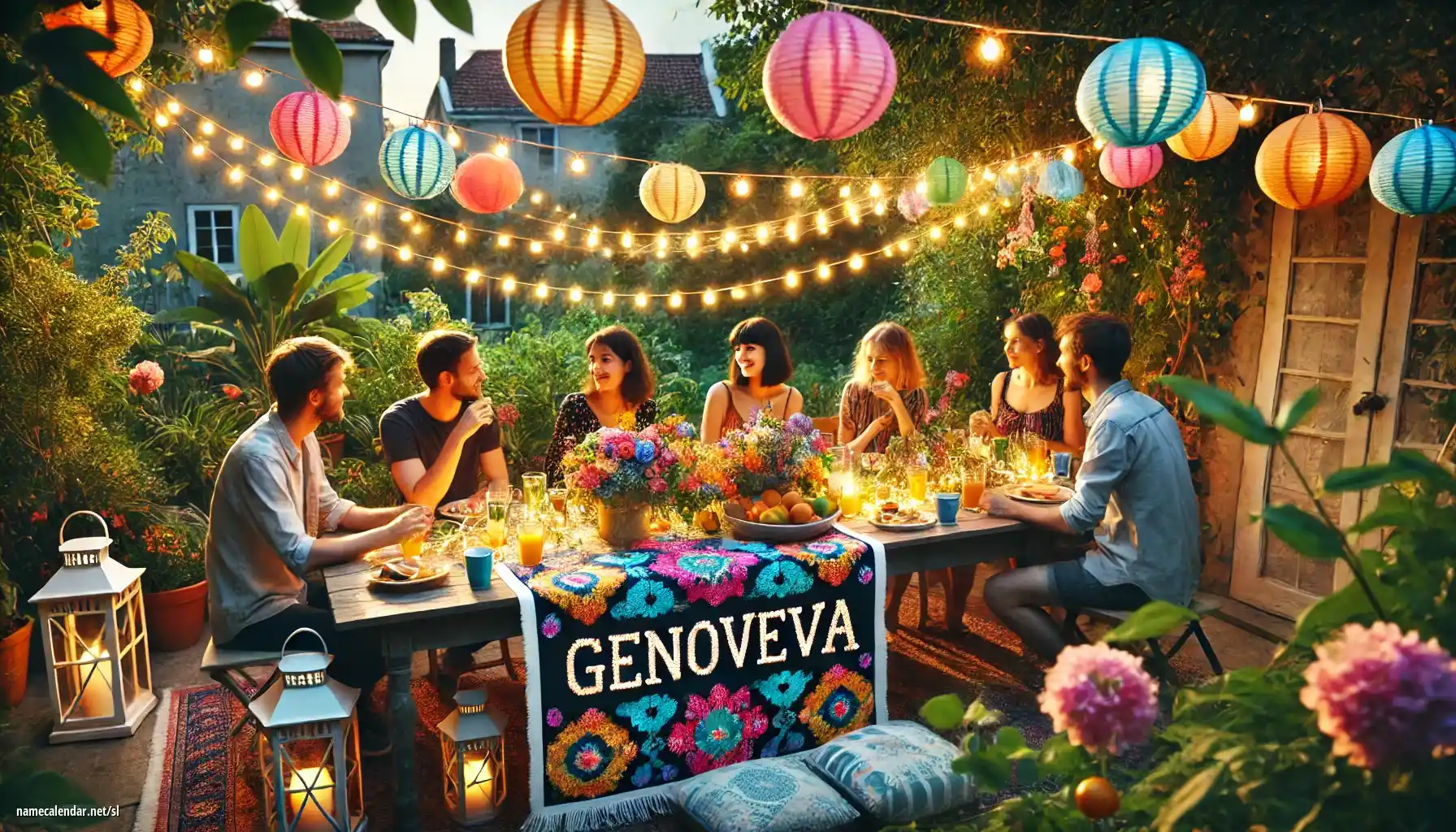 Praznovanje imendana in imena - Genovéva