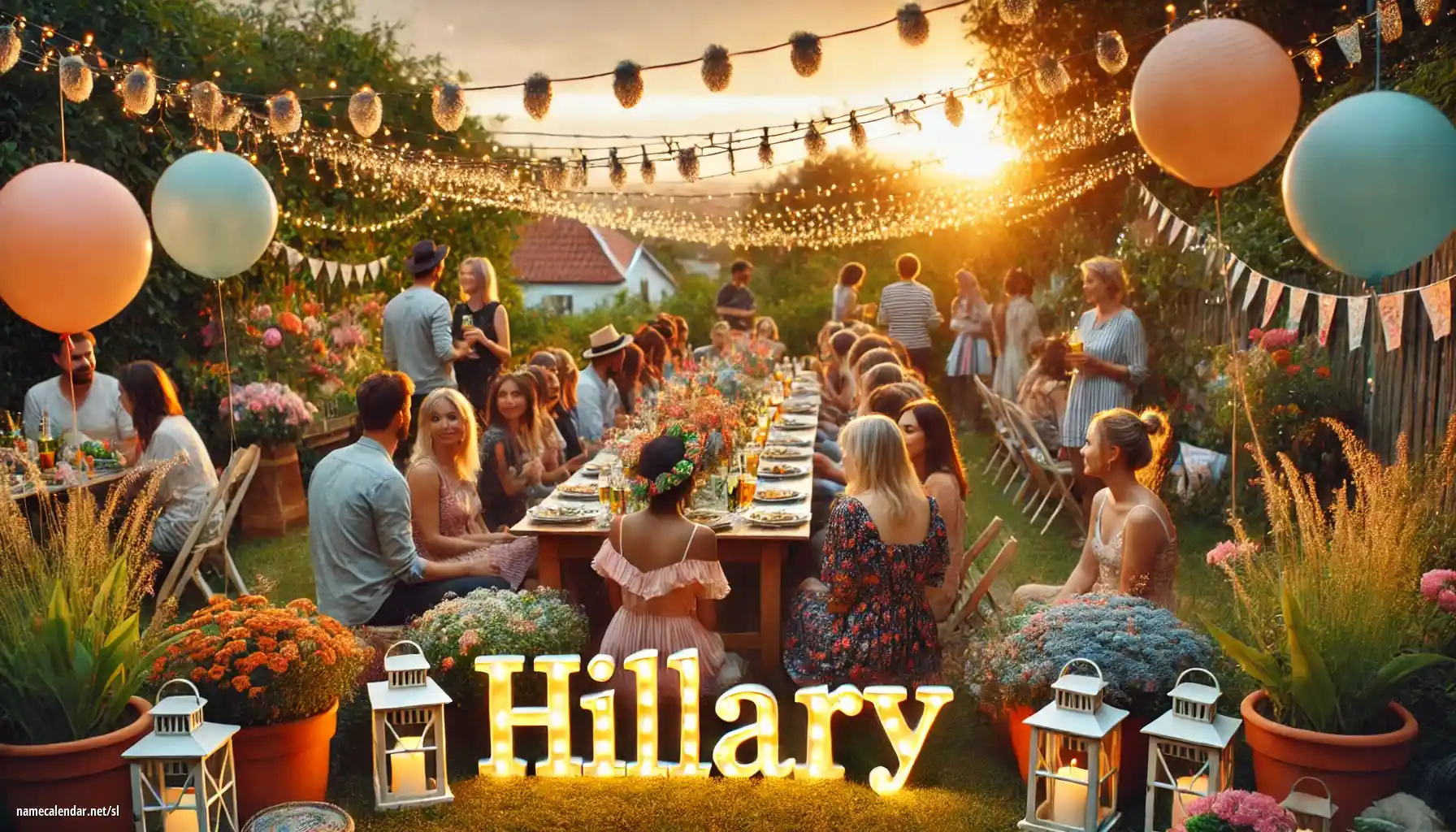 Praznovanje imendana in imena - Hillary