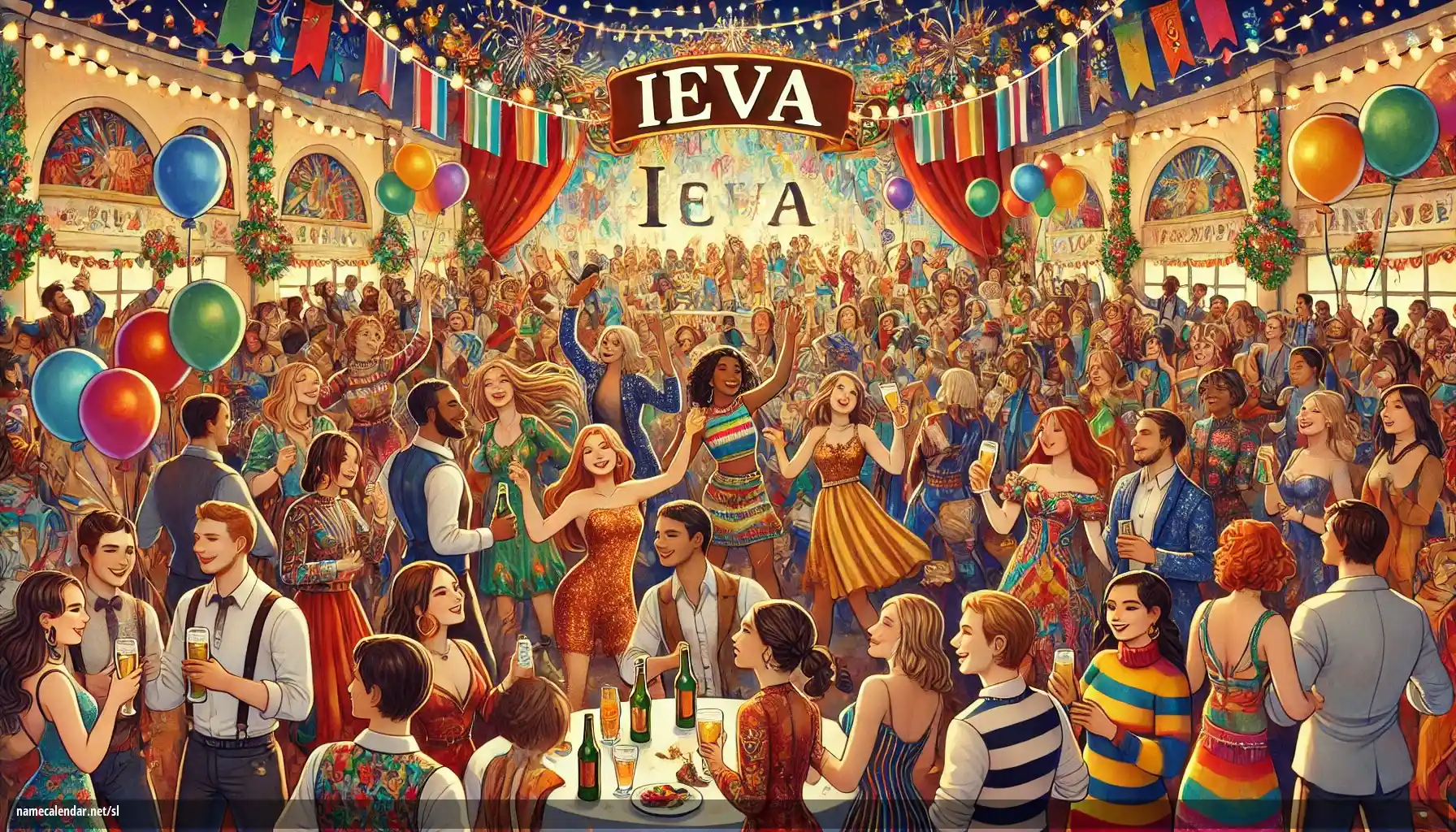 Praznovanje imendana in imena - Ieva