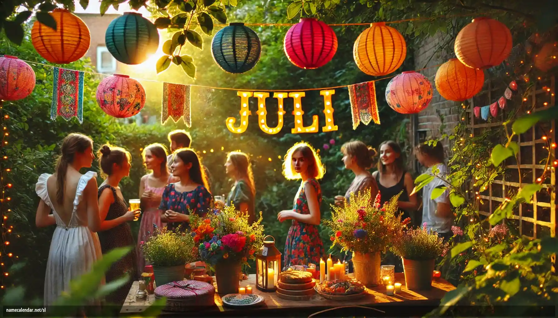 Praznovanje imendana in imena - Juli