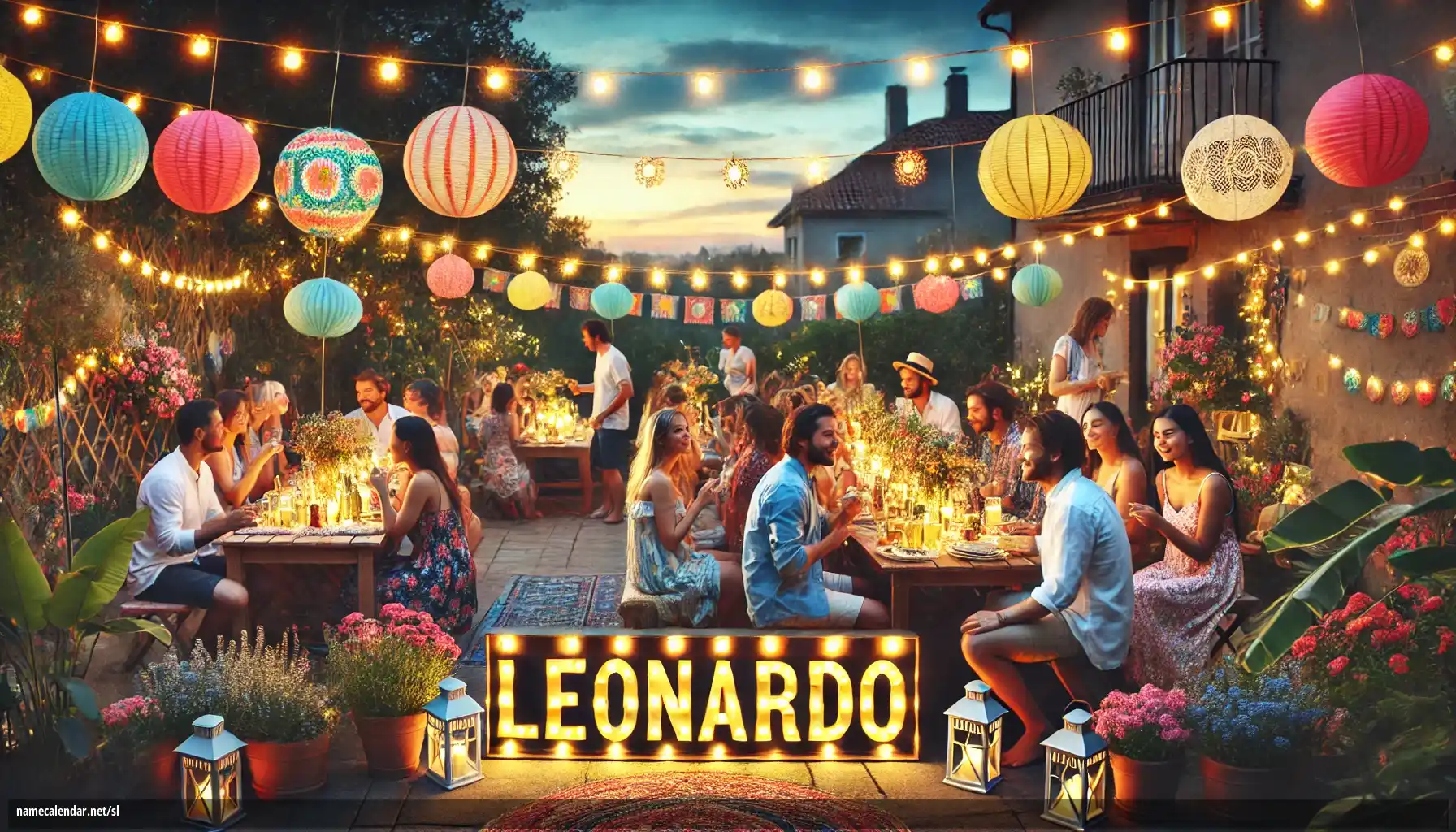 Praznovanje imendana in imena - Leonardo