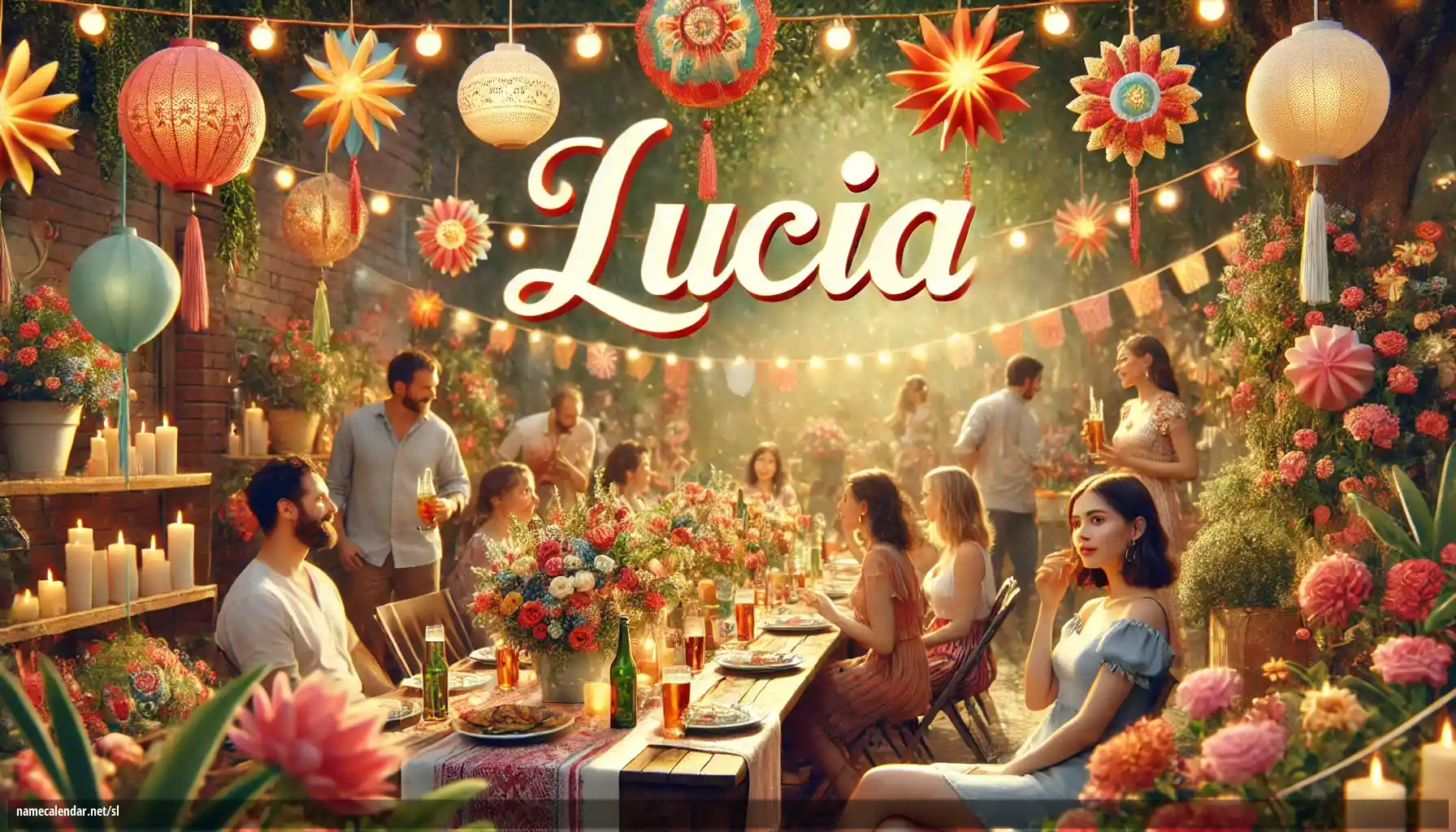 Praznovanje imendana in imena - Lucia