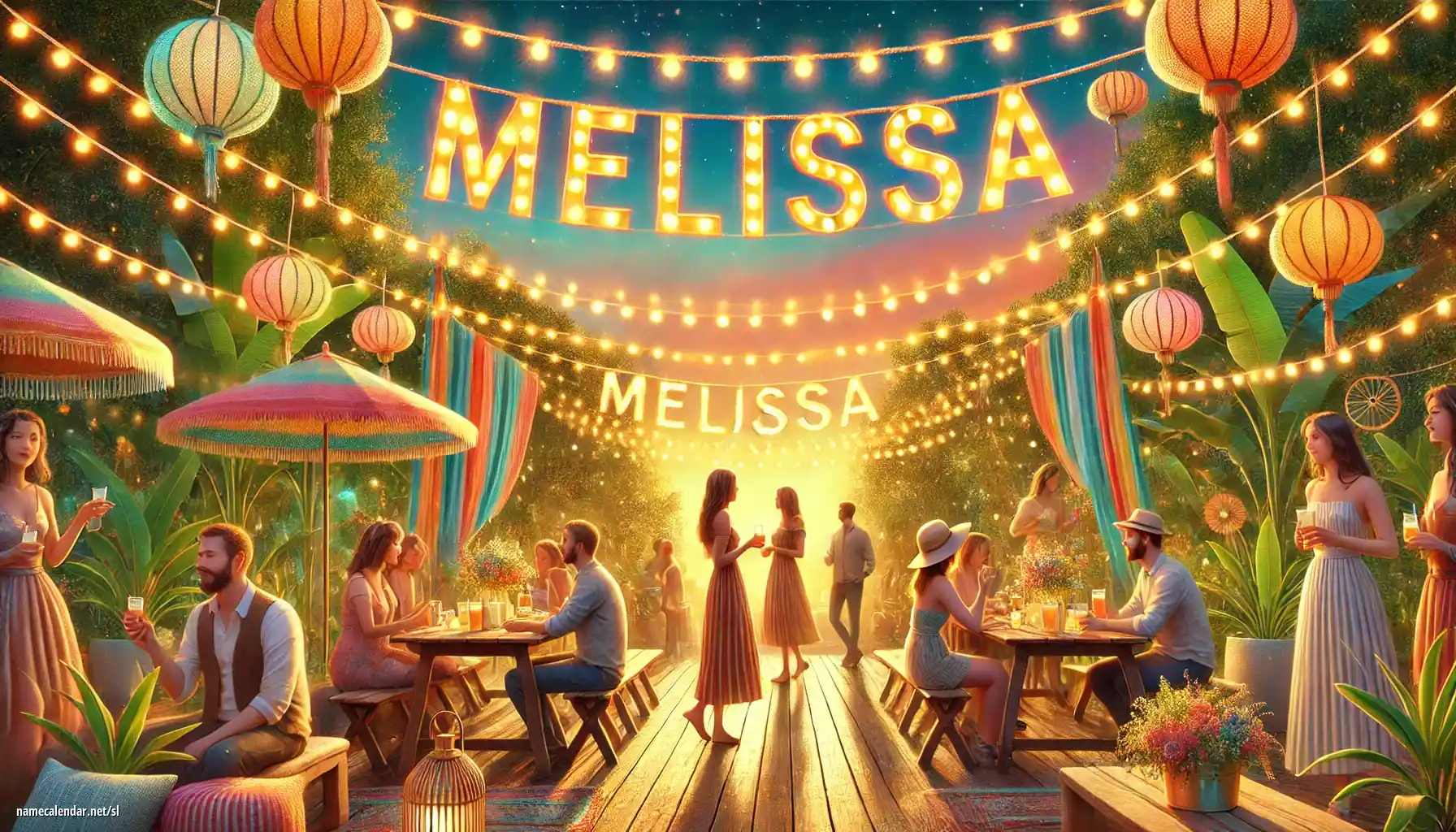 Praznovanje imendana in imena - Mélissa