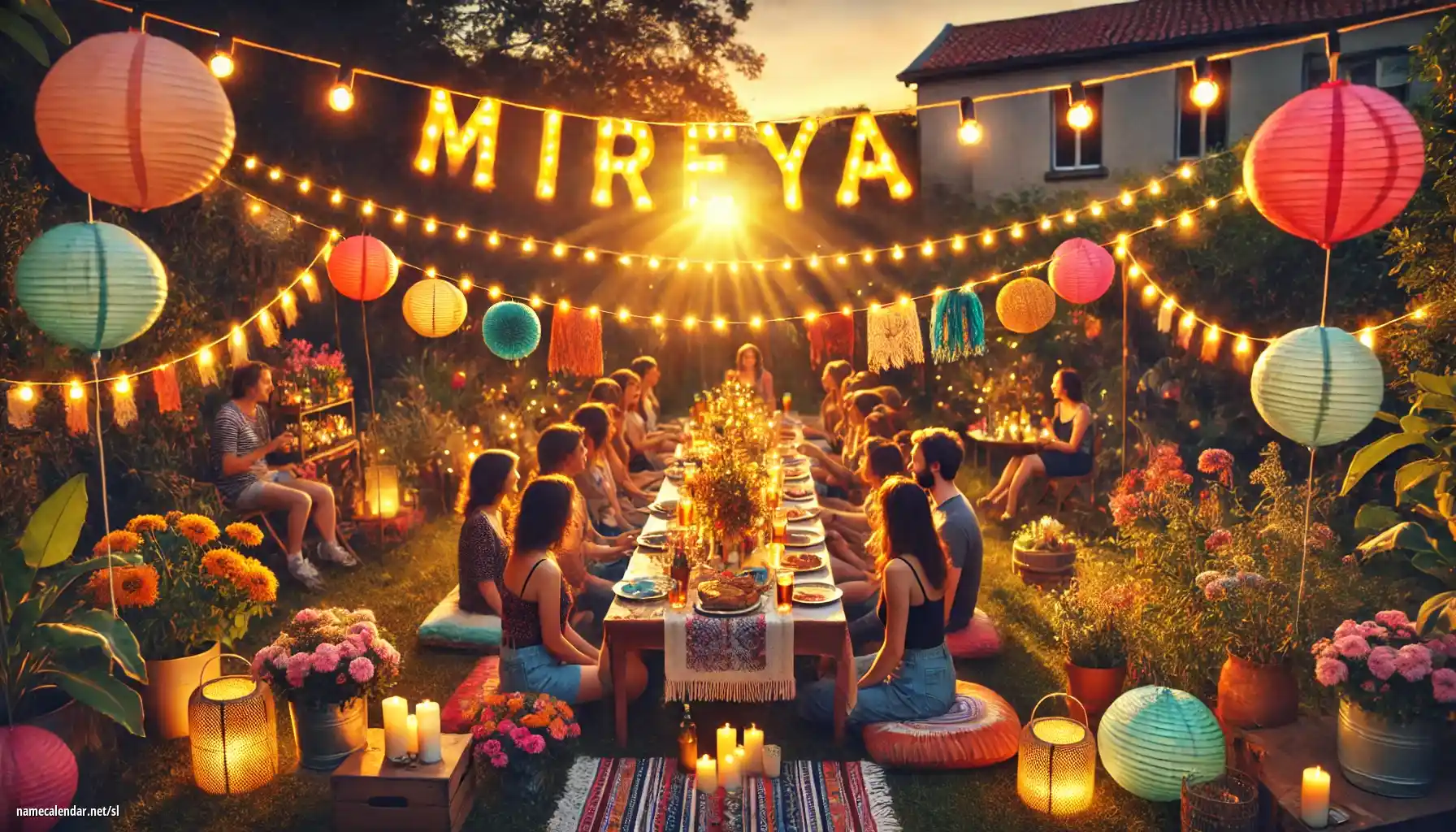 Praznovanje imendana in imena - Mireya