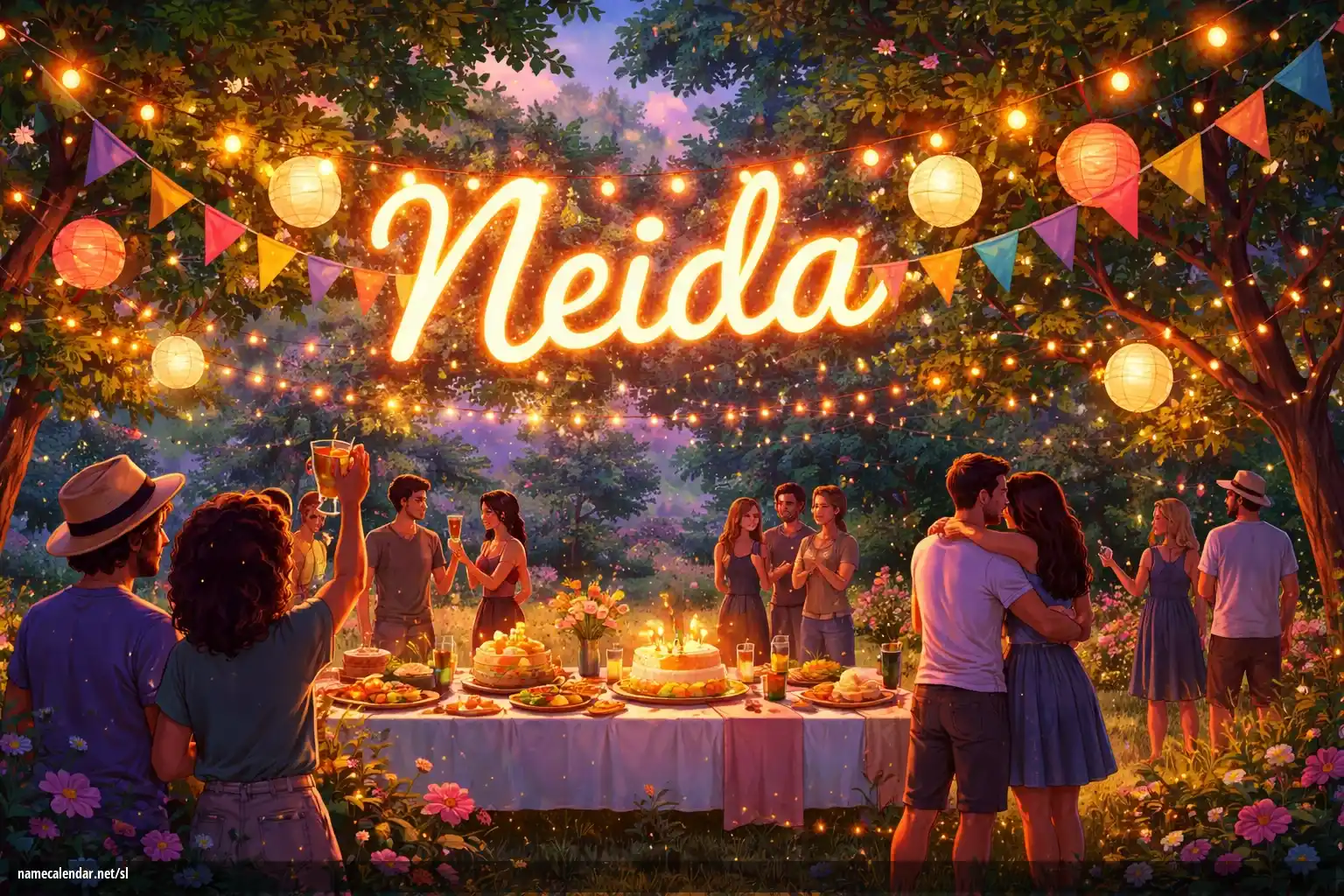 Praznovanje imendana in imena - Neida