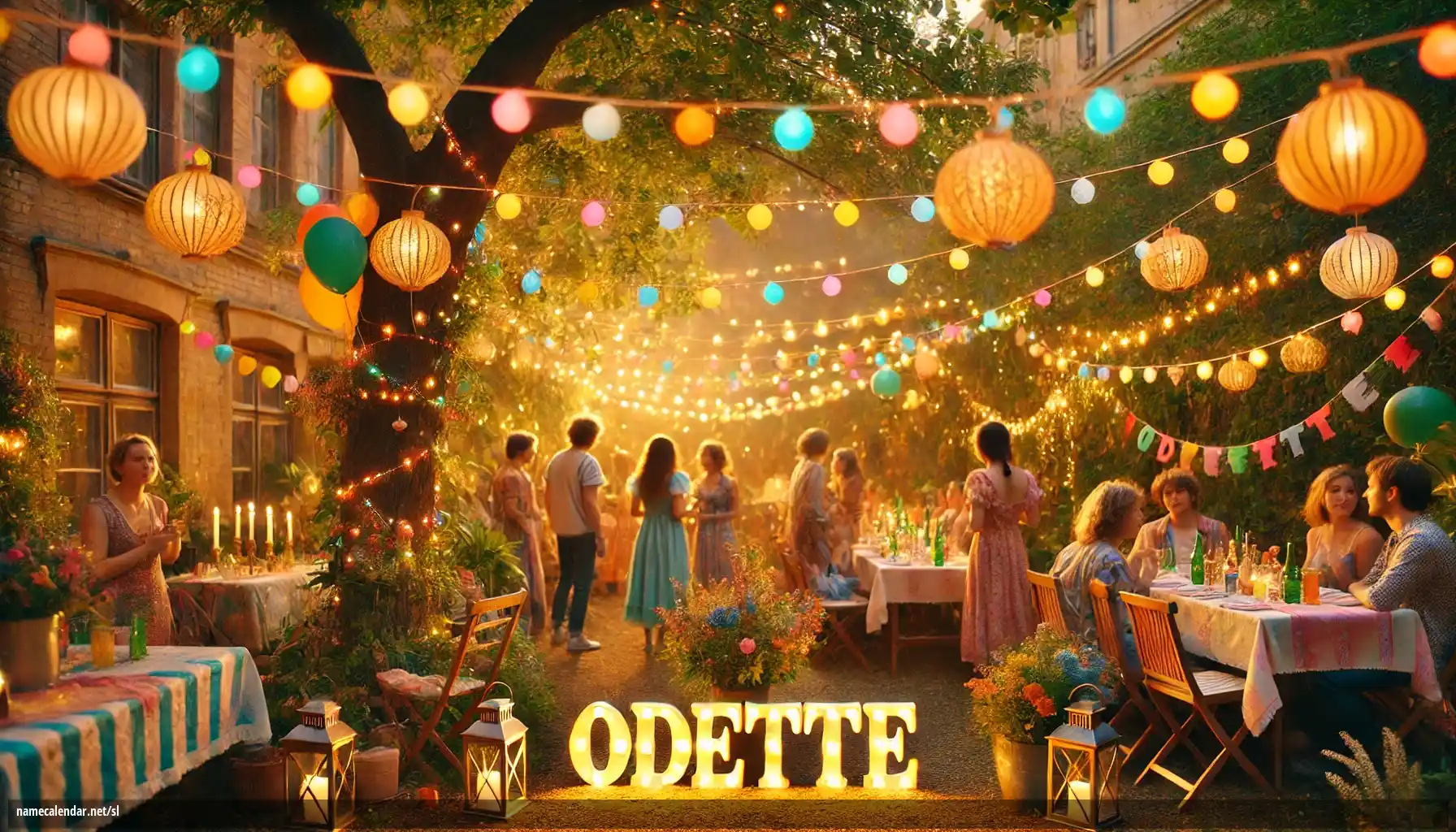 Praznovanje imendana in imena - Odette