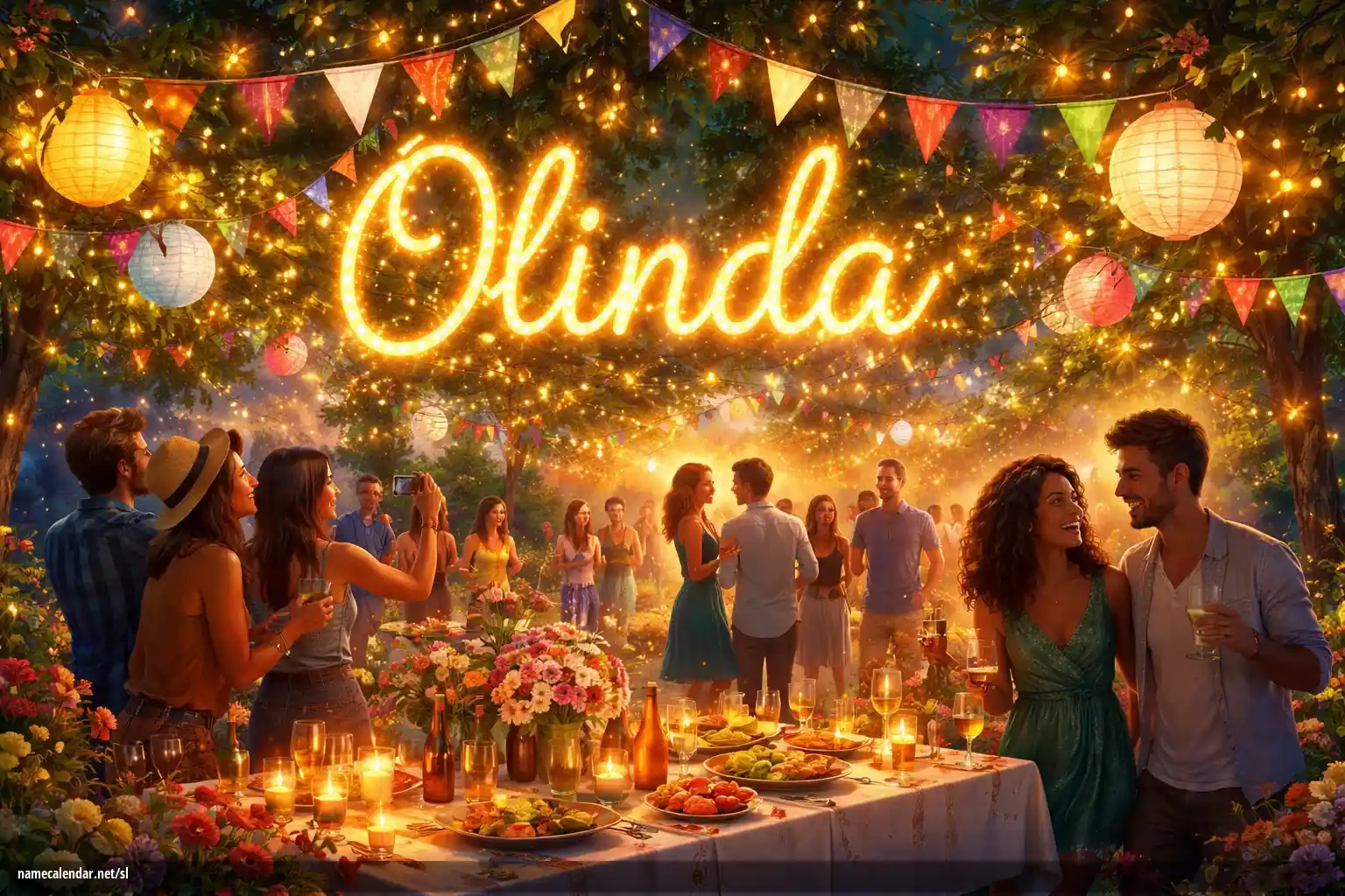 Praznovanje imendana in imena - Olinda