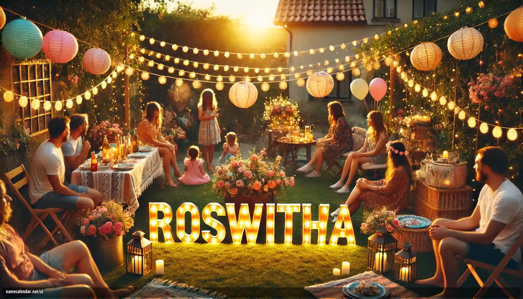 Praznovanje imendana in imena - Roswitha