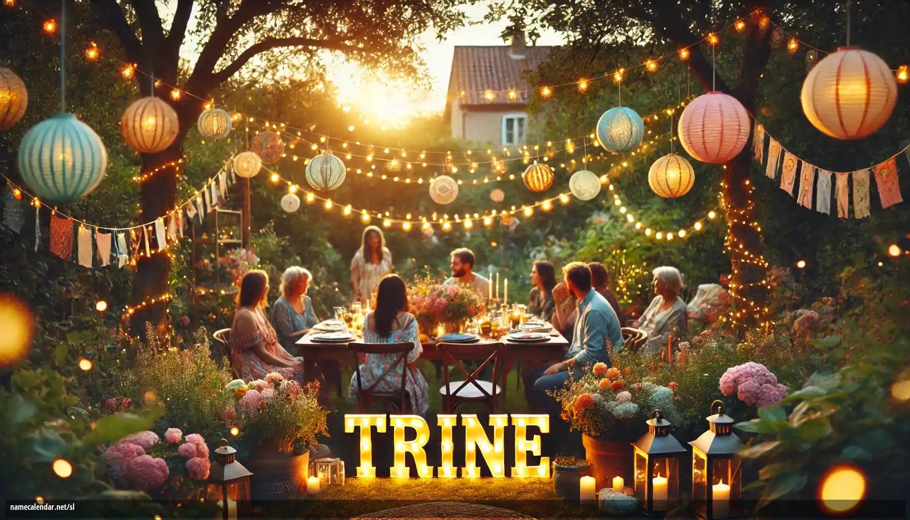 Praznovanje imendana in imena - Trine