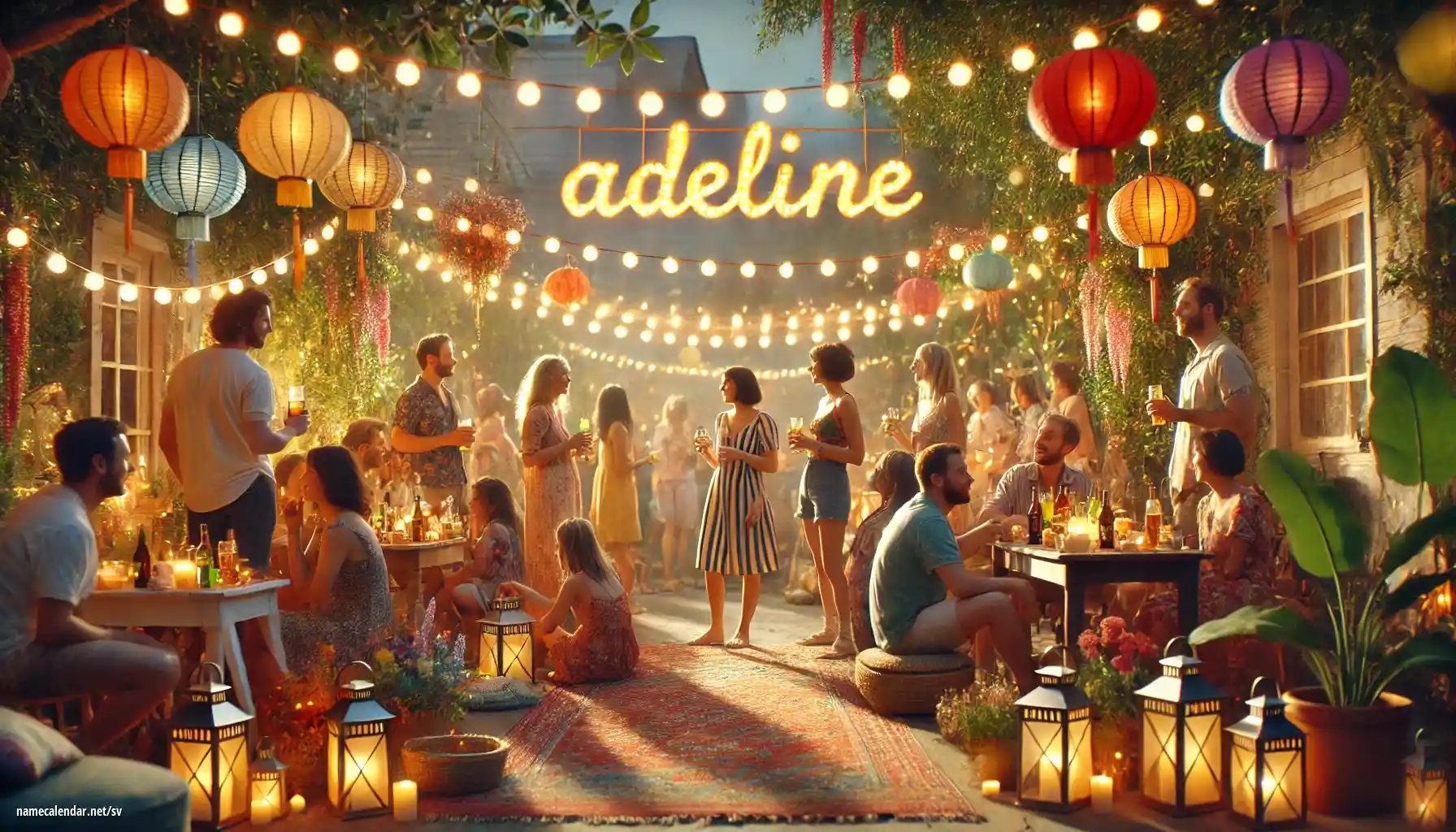 Firande av namnsdag och namn - Adeline