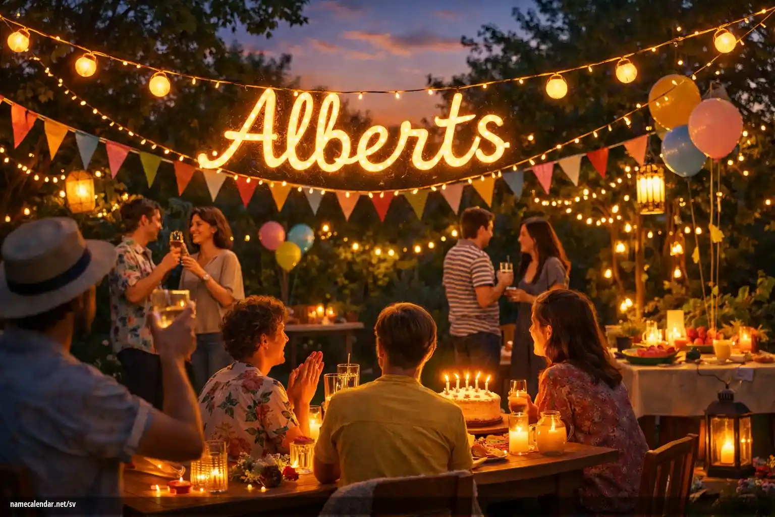 Firande av namnsdag och namn - Alberts