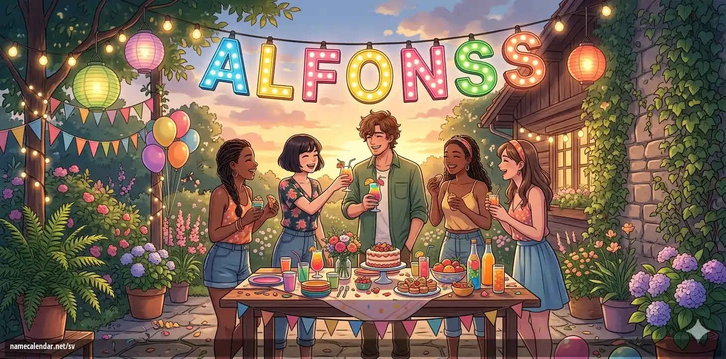 Firande av namnsdag och namn - Alfonss