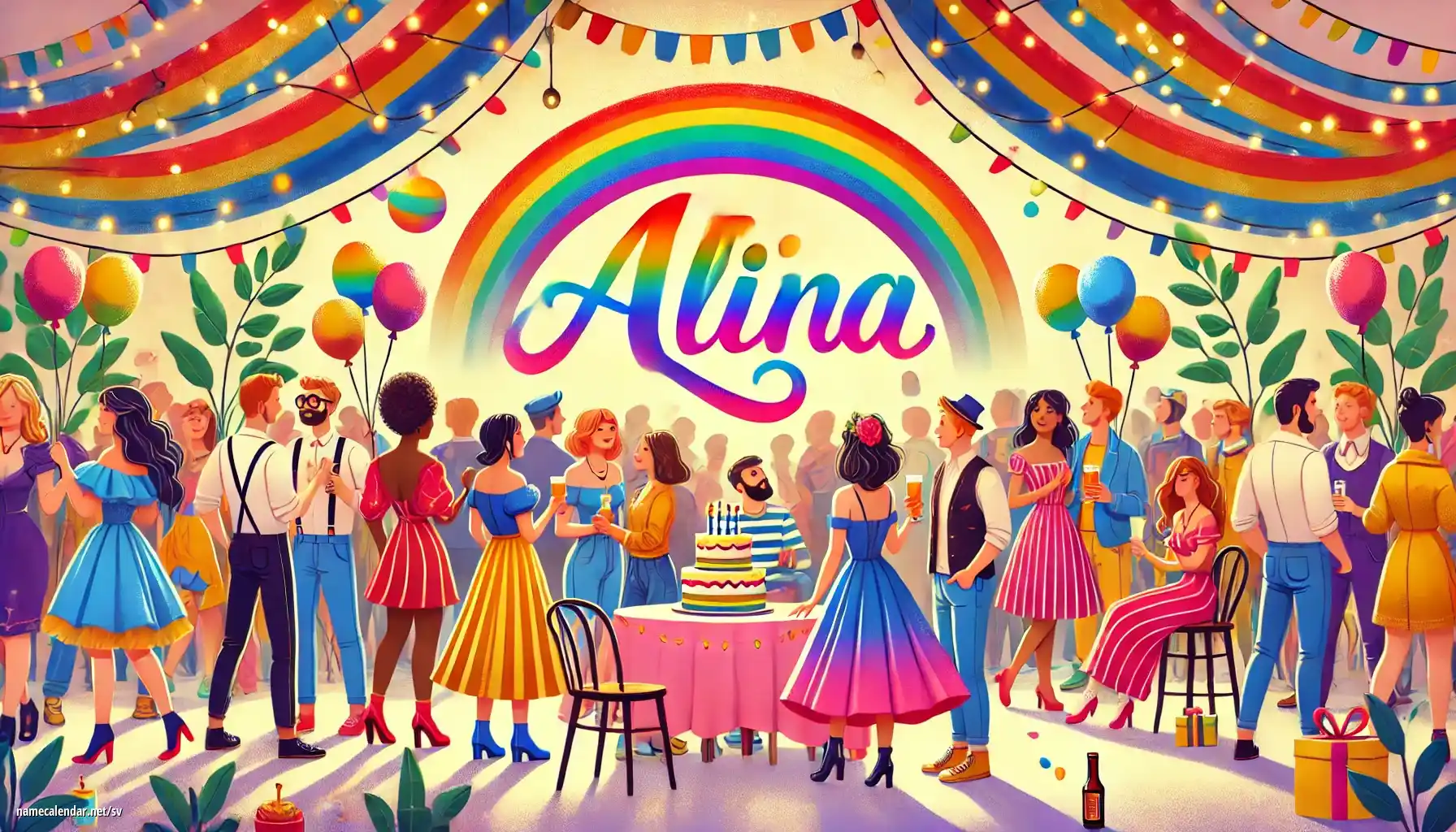 Firande av namnsdag och namn - Alina