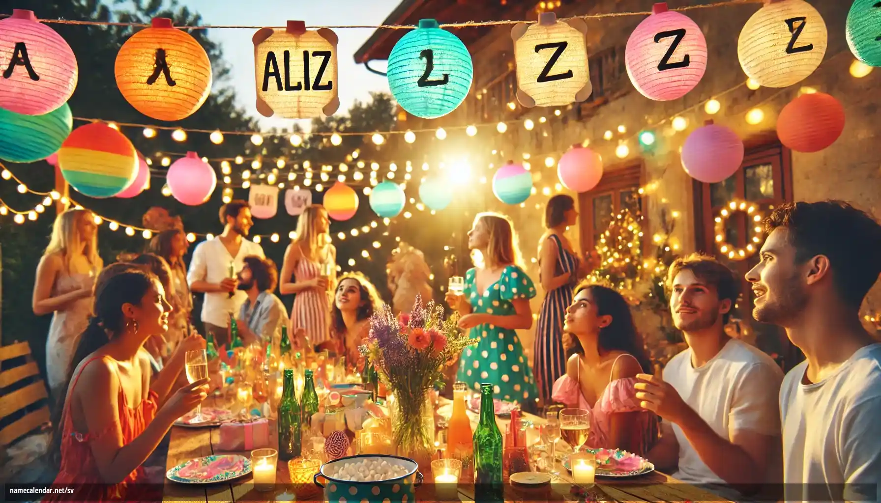 Firande av namnsdag och namn - Aliz