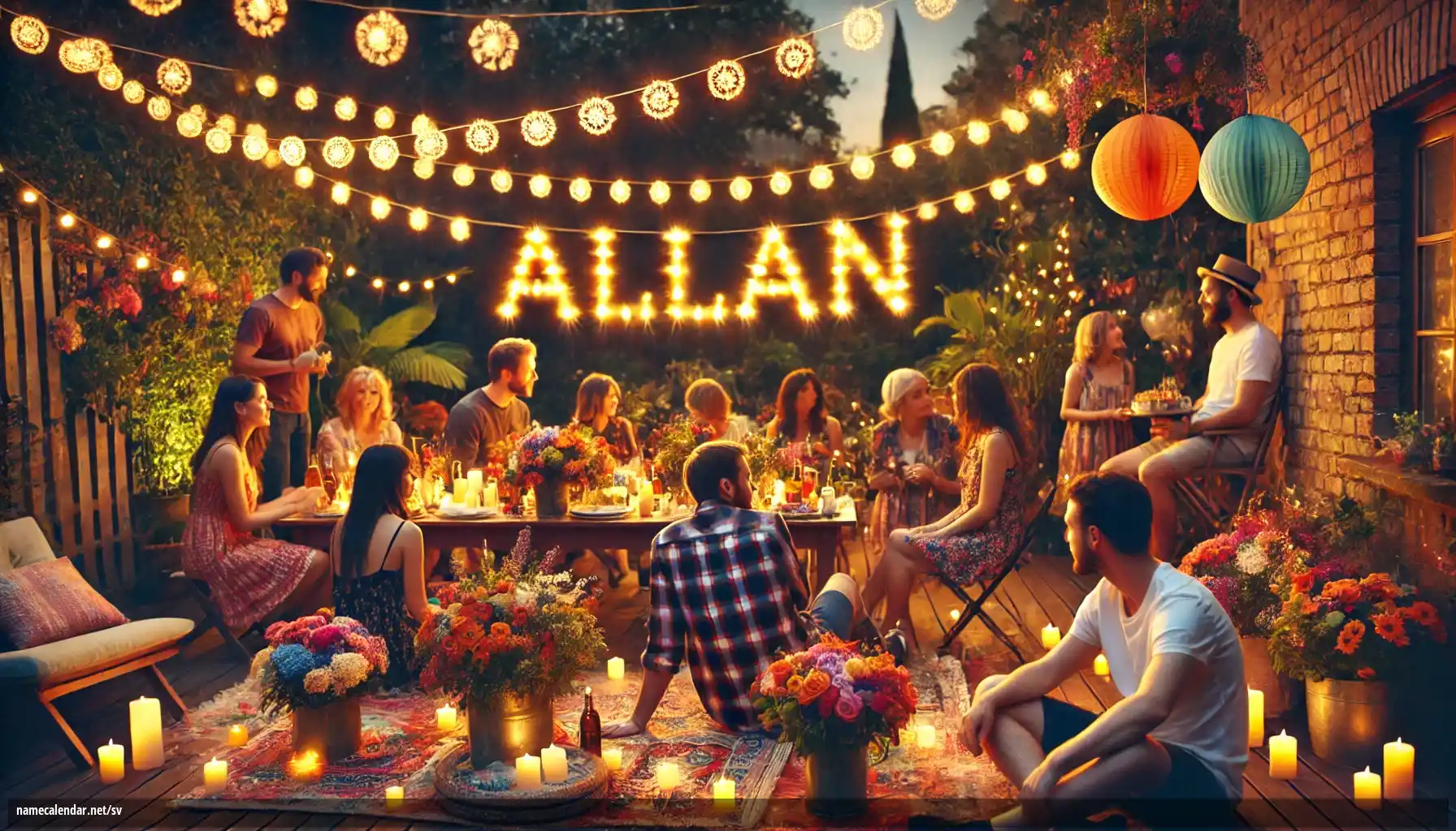 Firande av namnsdag och namn - Allan