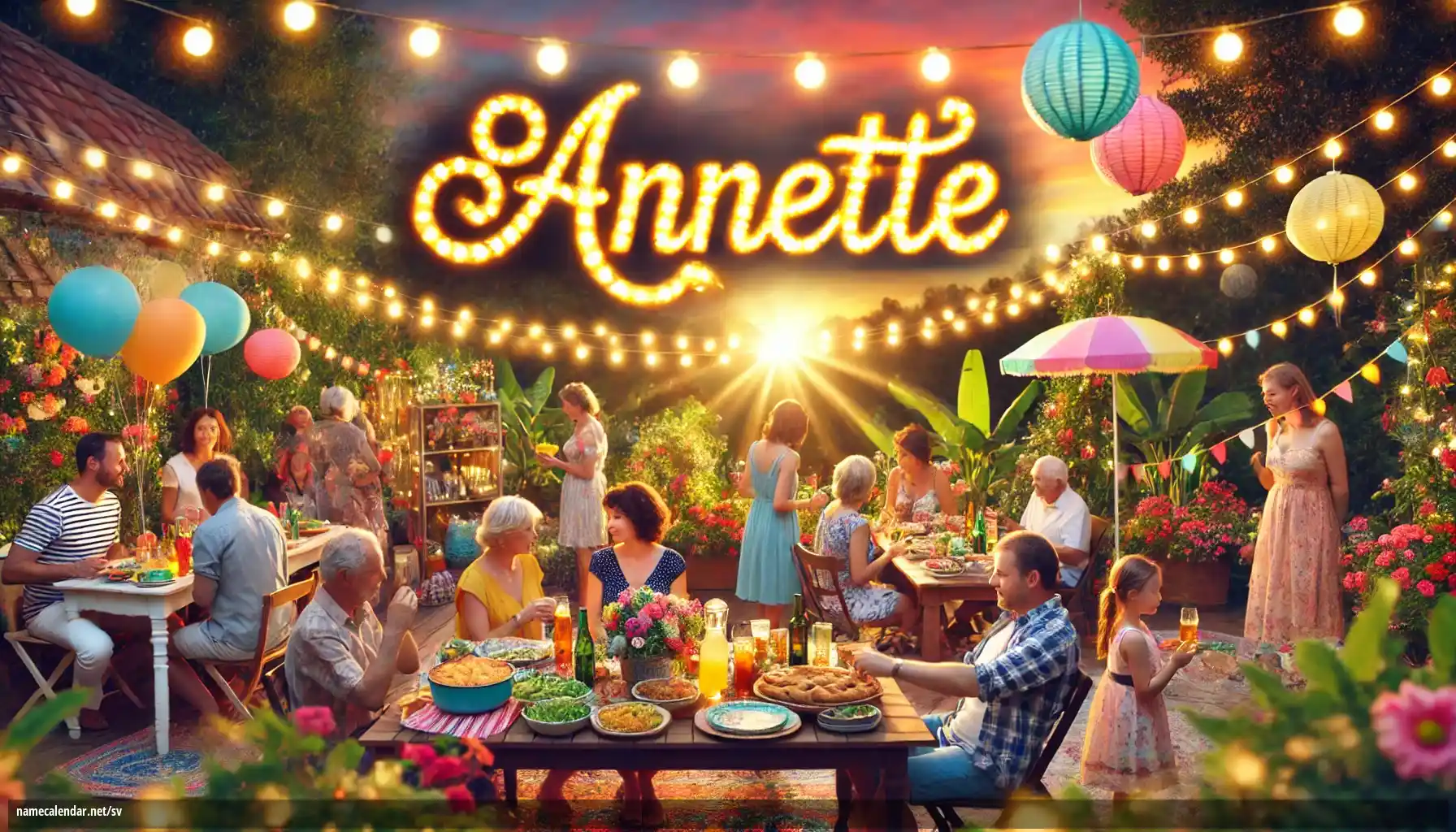 Firande av namnsdag och namn - Annette