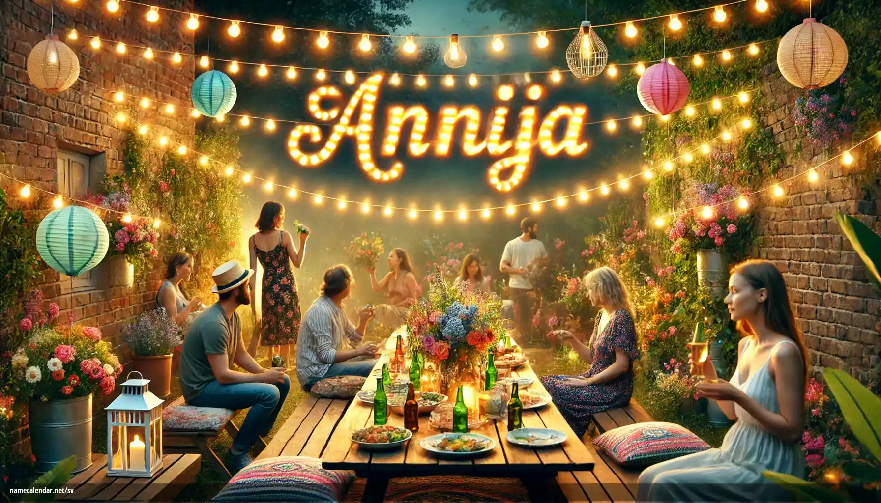 Firande av namnsdag och namn - Annija