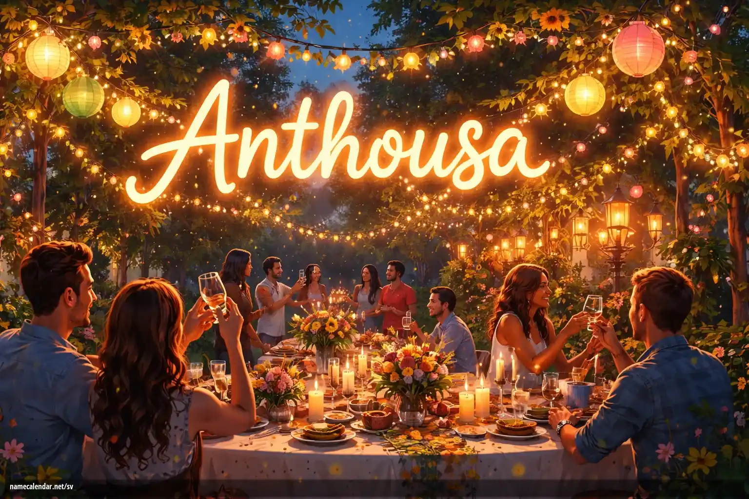 Firande av namnsdag och namn - Anthousa