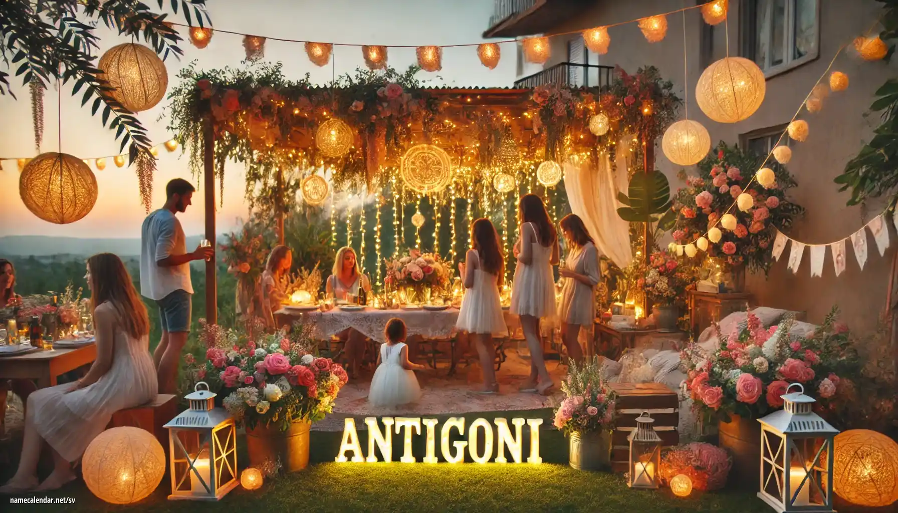 Firande av namnsdag och namn - Antigoni