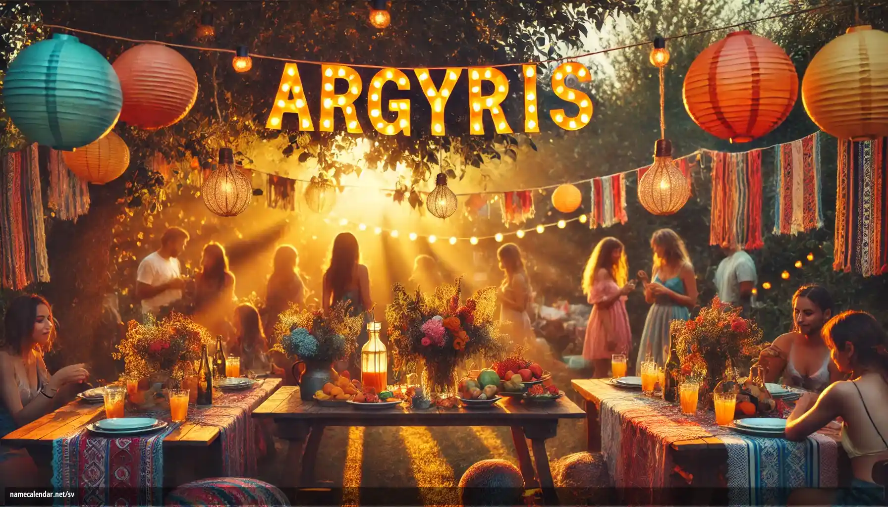 Firande av namnsdag och namn - Argyris