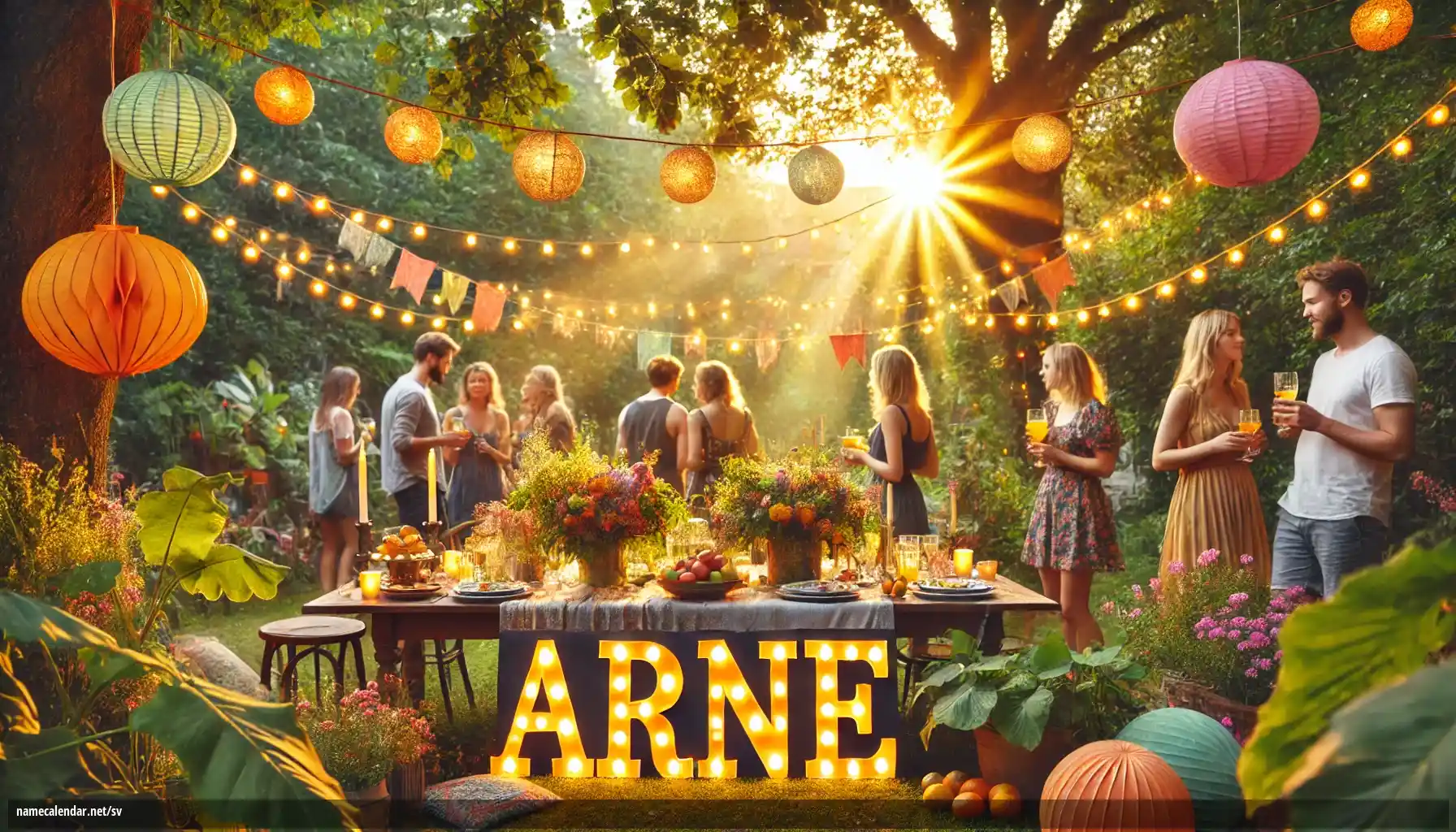 Firande av namnsdag och namn - Arne