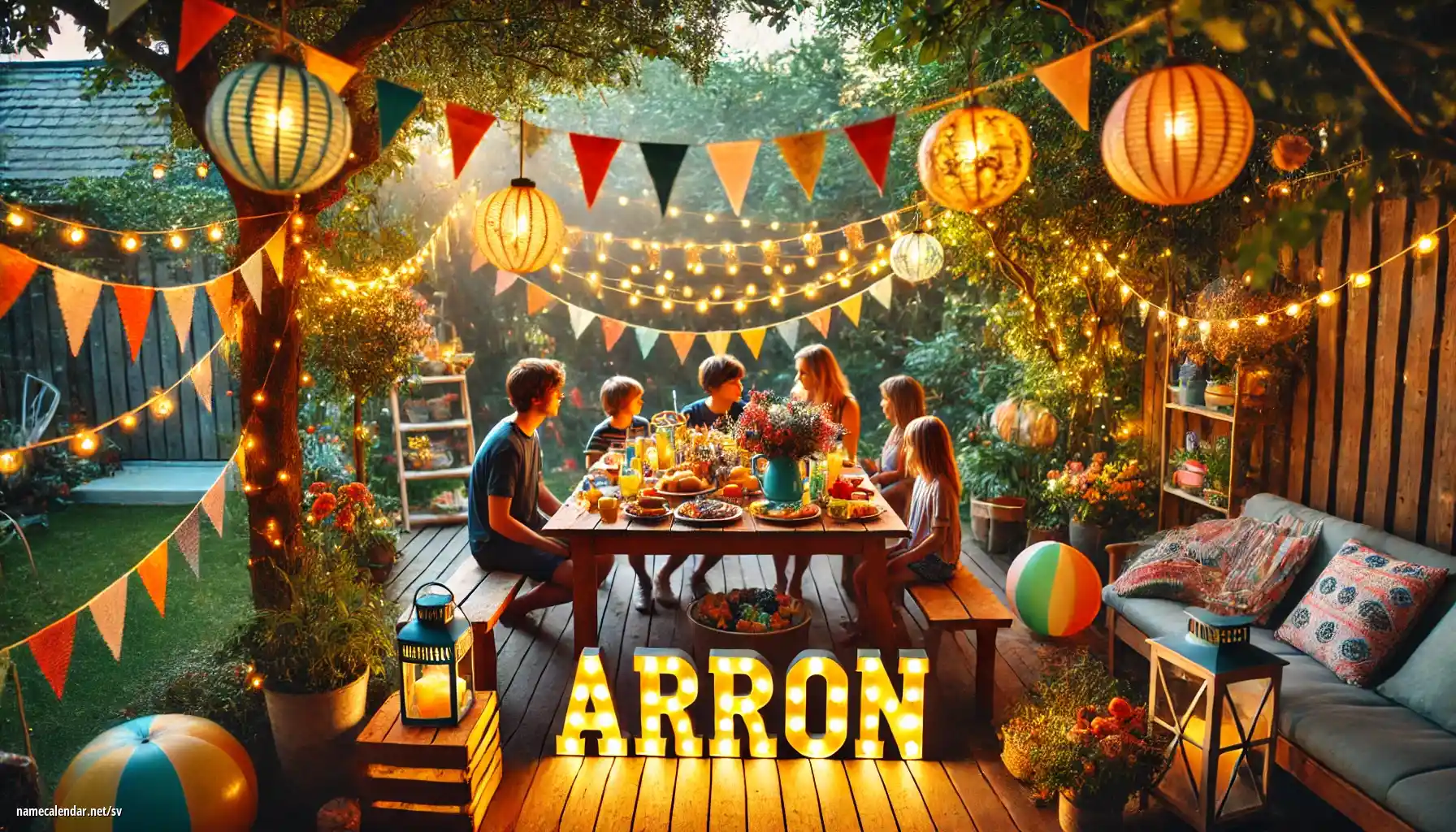 Firande av namnsdag och namn - Arron