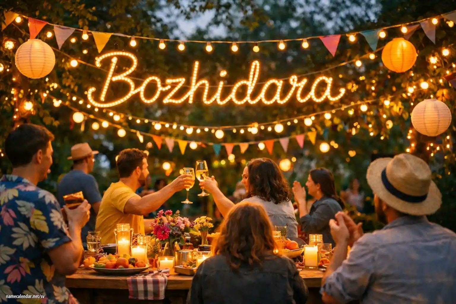 Firande av namnsdag och namn - Bozhidara