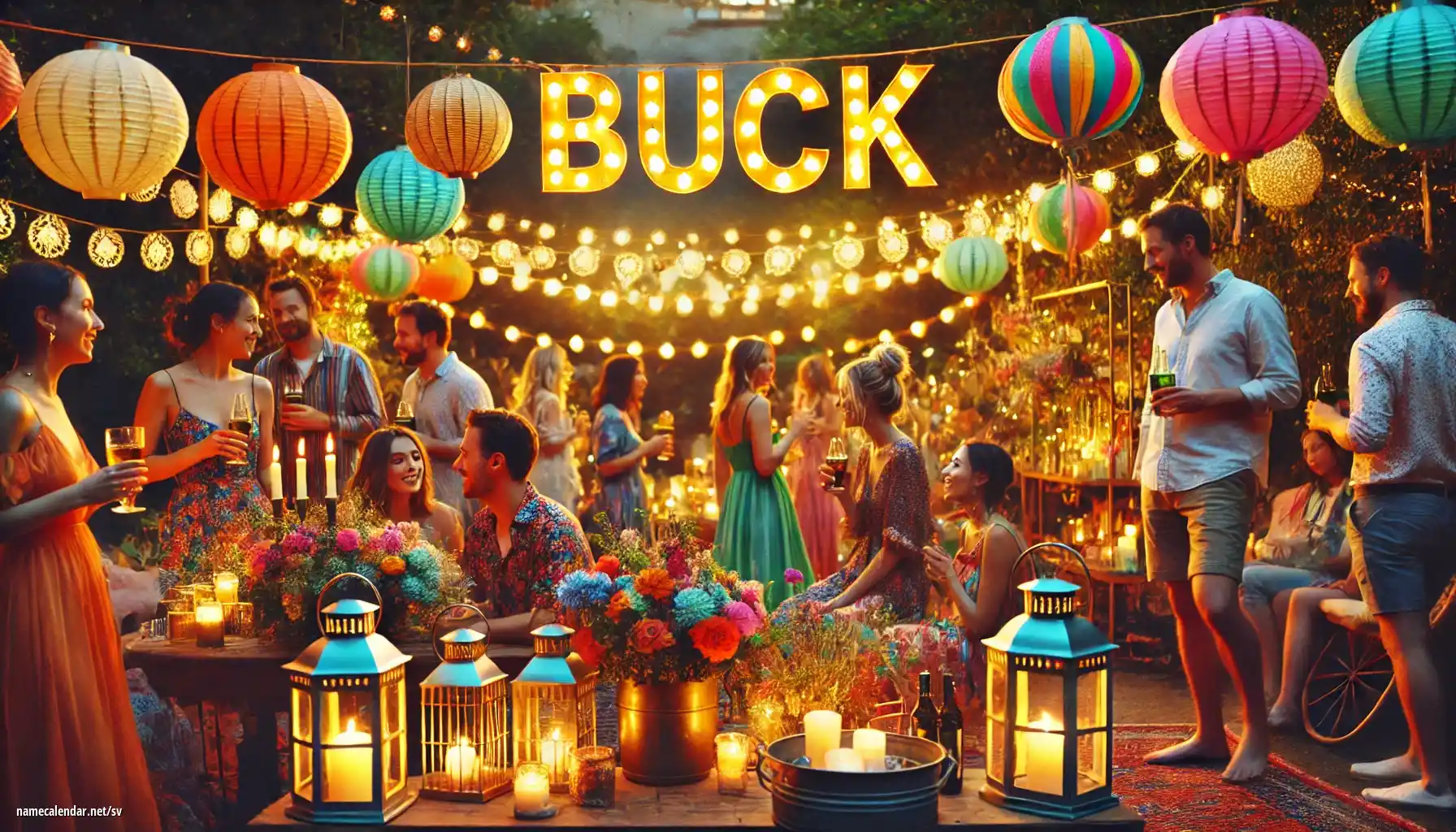 Firande av namnsdag och namn - Buck