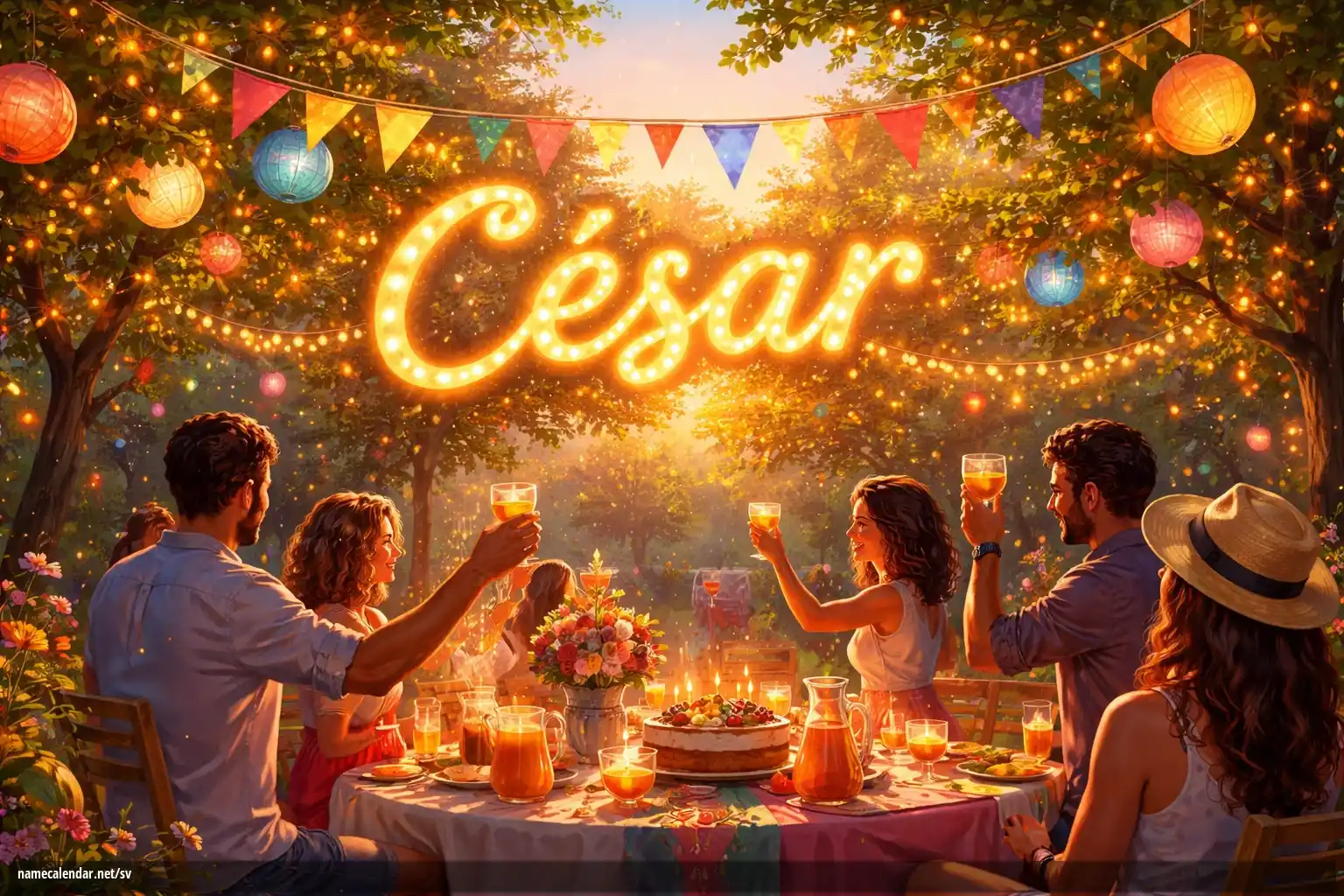 Firande av namnsdag och namn - César