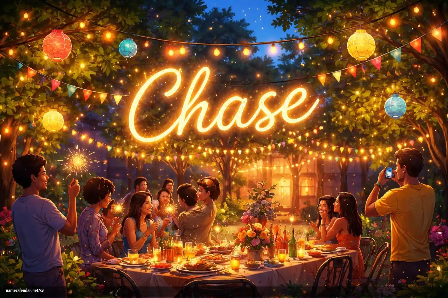 Firande av namnsdag och namn - Chase