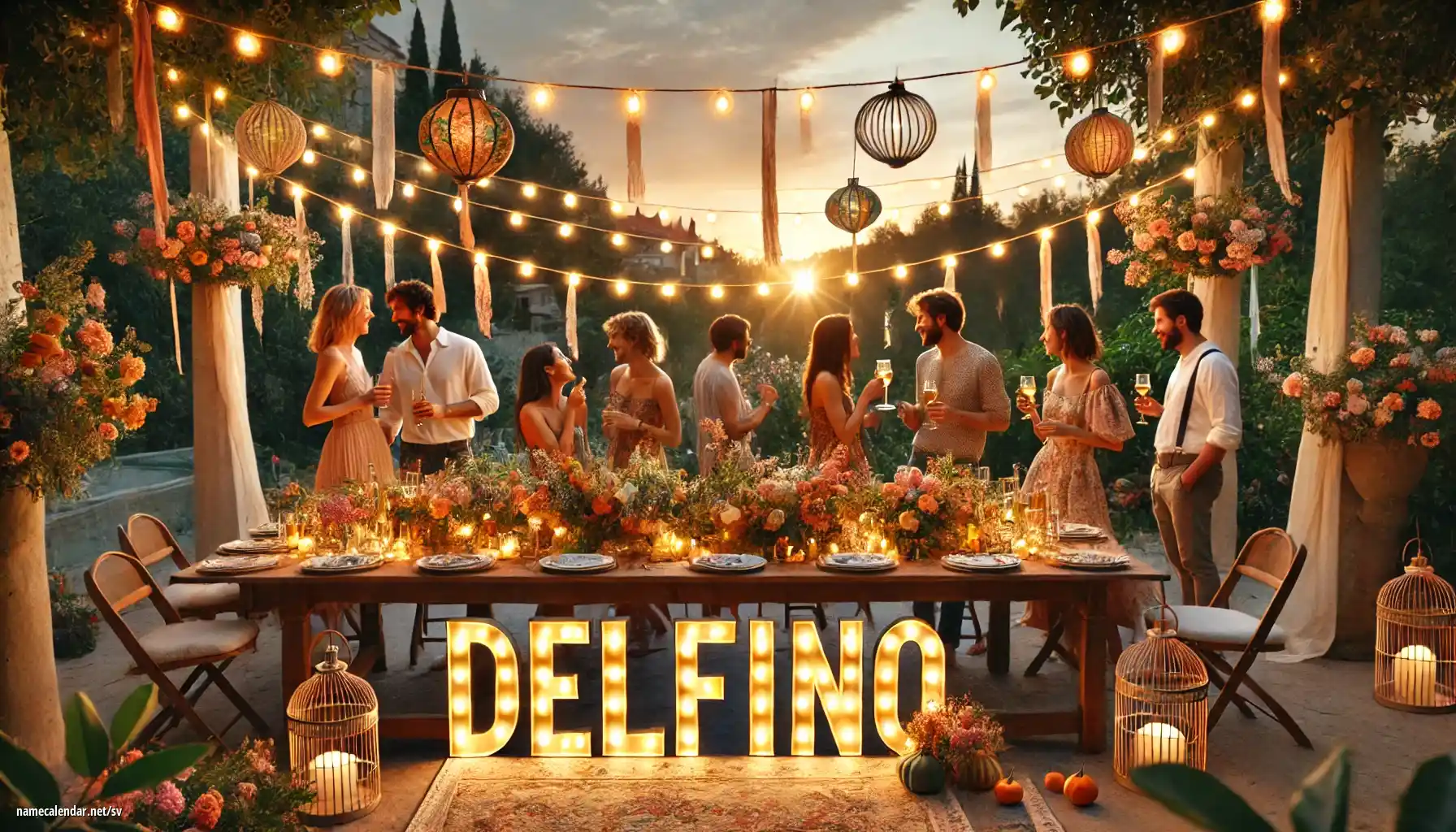 Firande av namnsdag och namn - Delfino