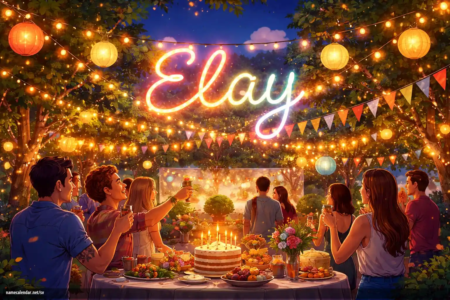 Firande av namnsdag och namn - Elay