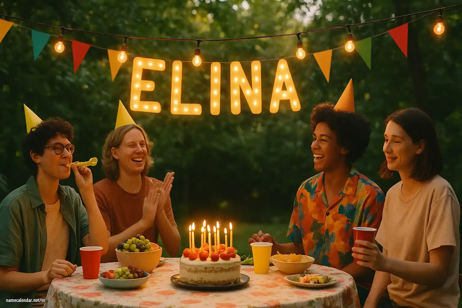 Firande av namnsdag och namn - Elina