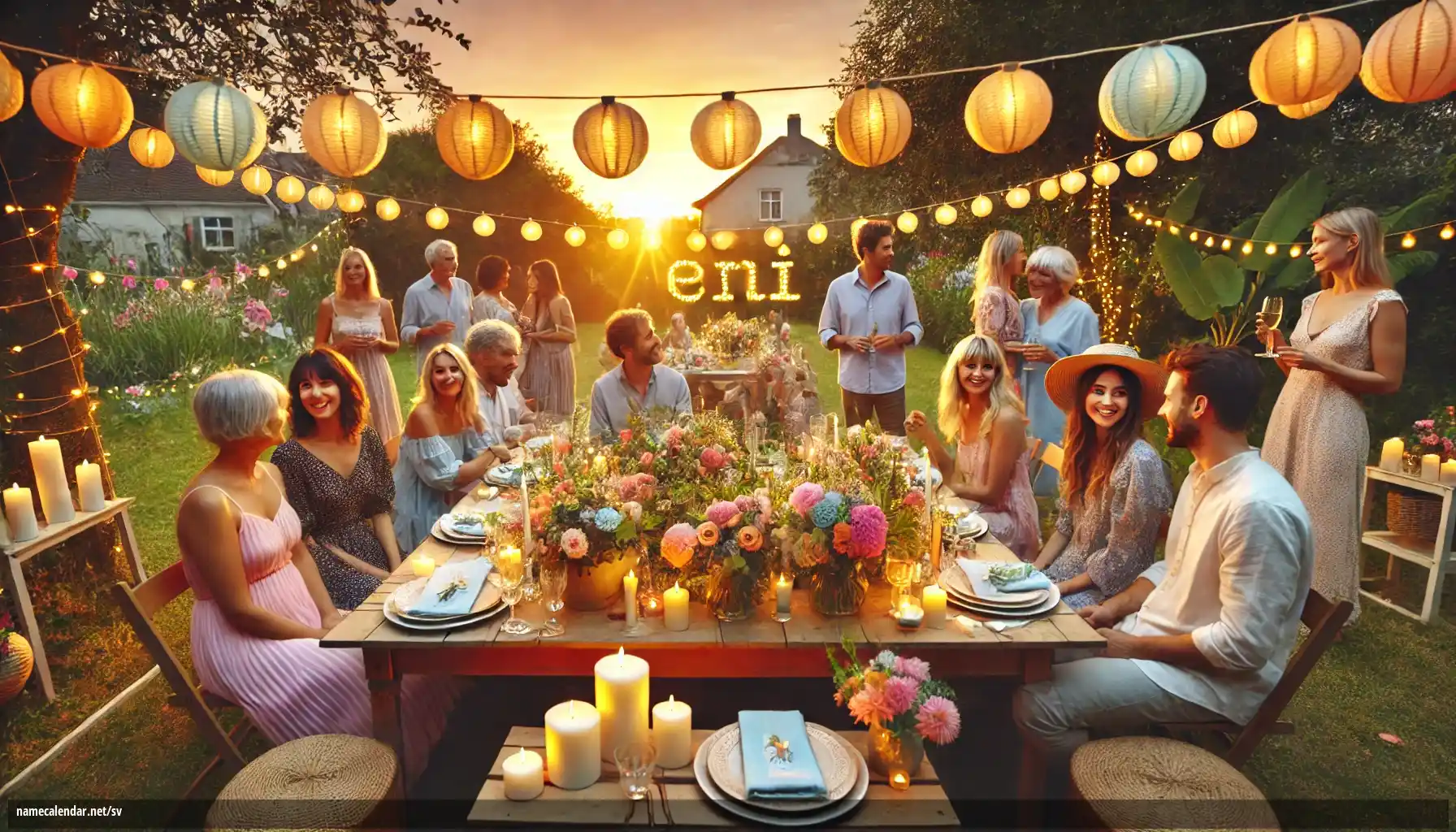 Firande av namnsdag och namn - Eni