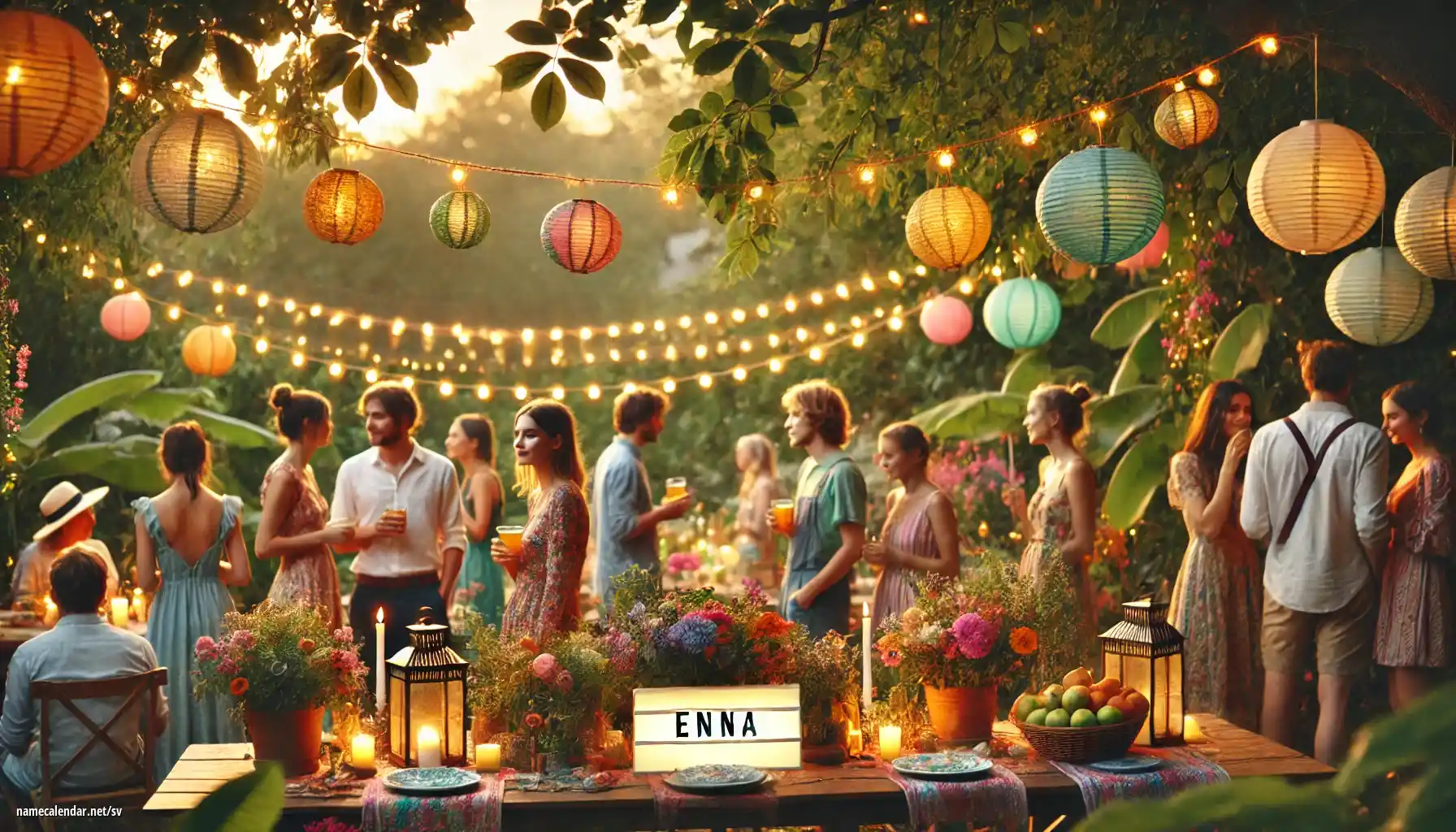 Firande av namnsdag och namn - Enna