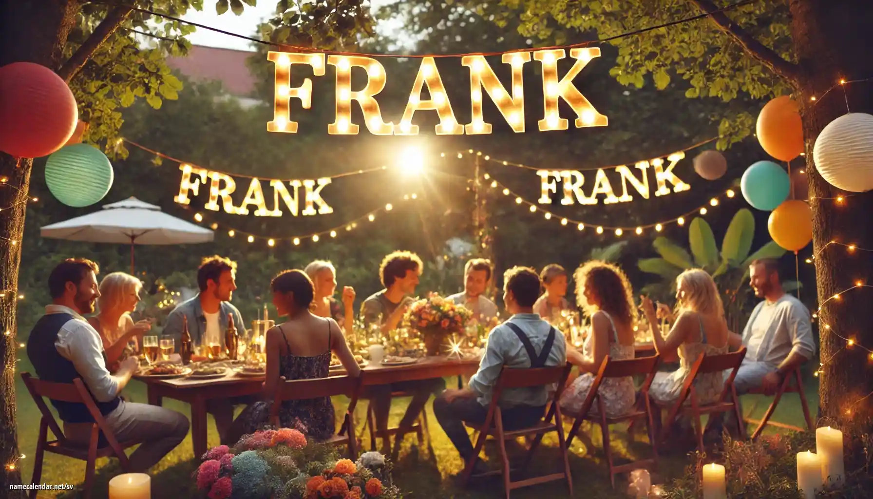 Firande av namnsdag och namn - Frank