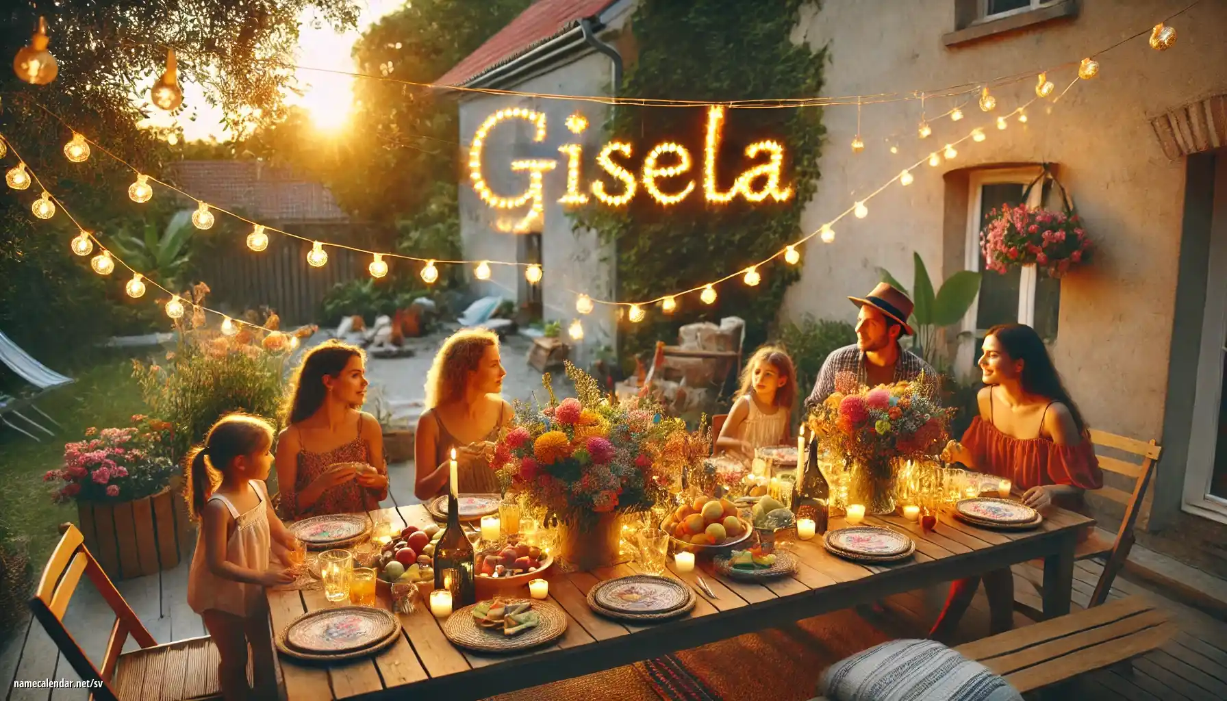 Firande av namnsdag och namn - Gisela