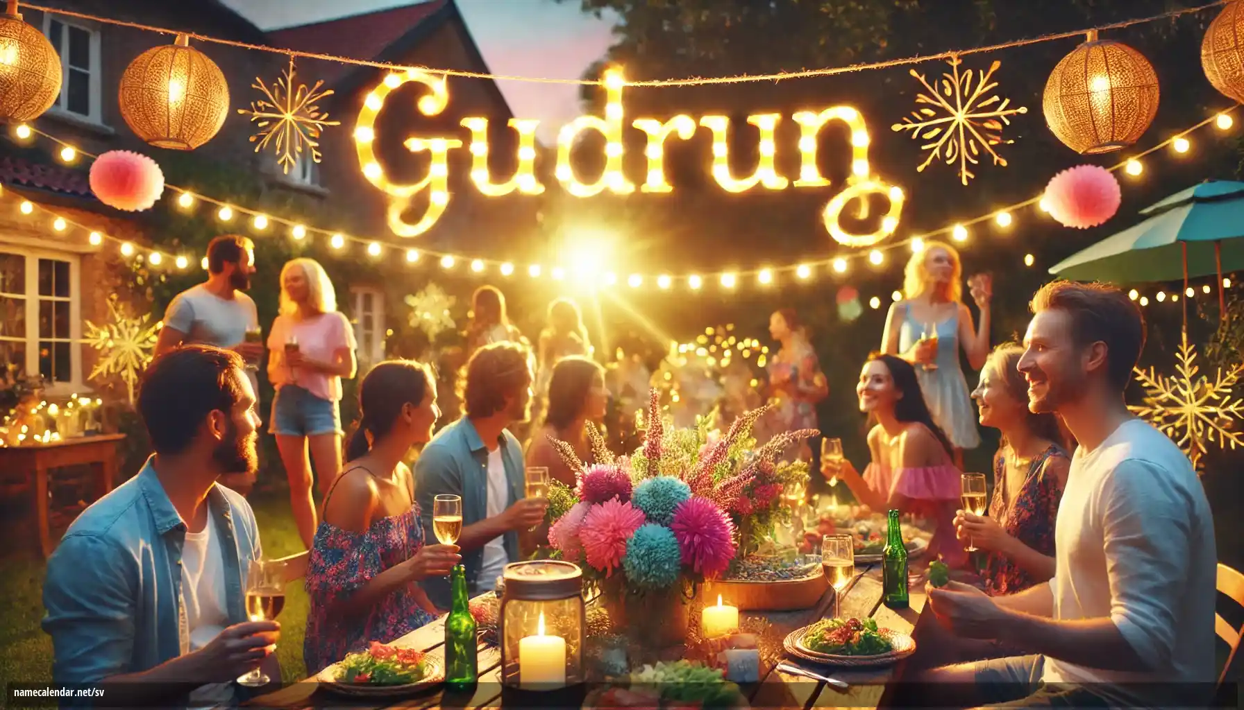 Firande av namnsdag och namn - Gudrun