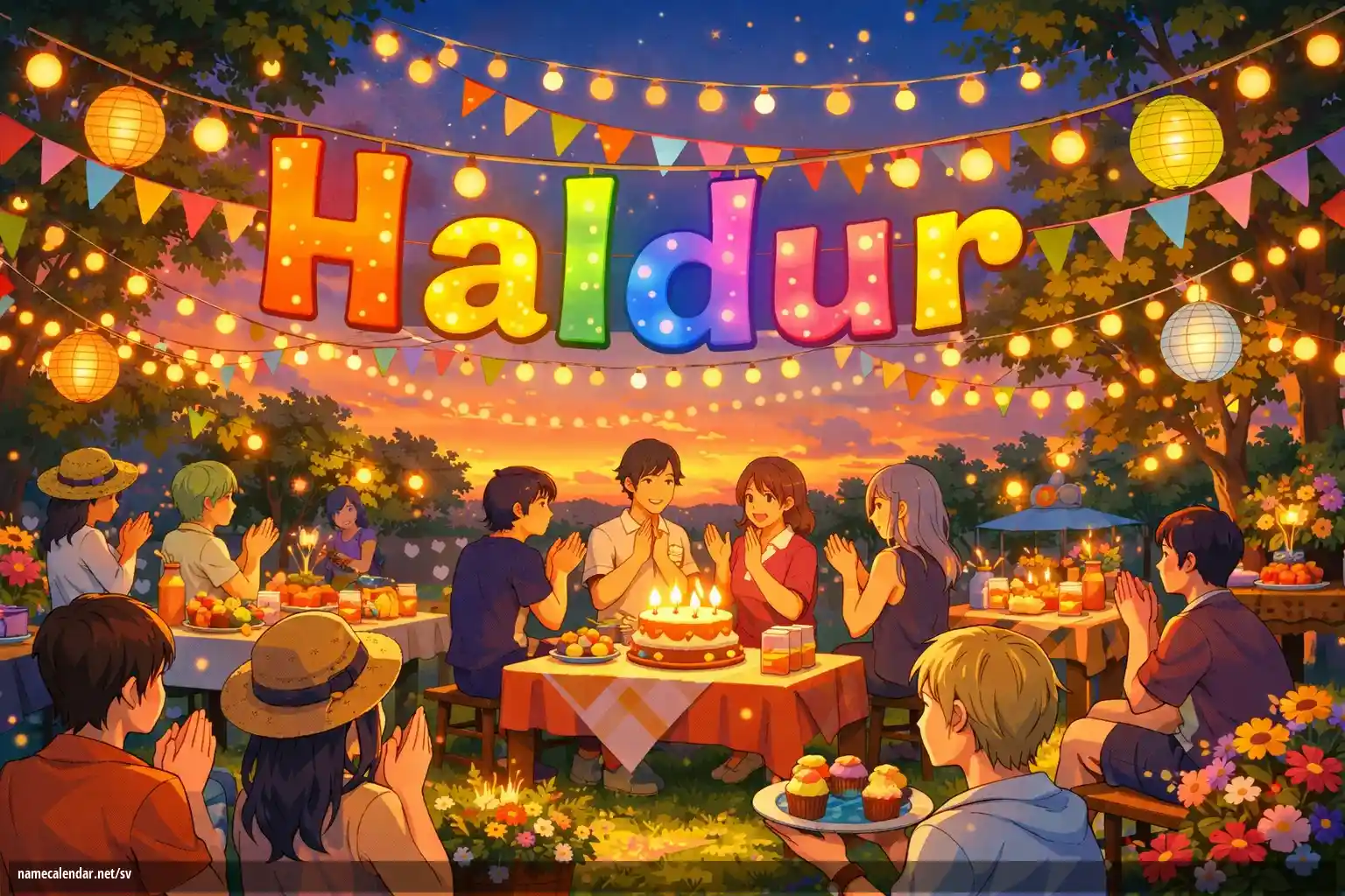 Firande av namnsdag och namn - Haldur