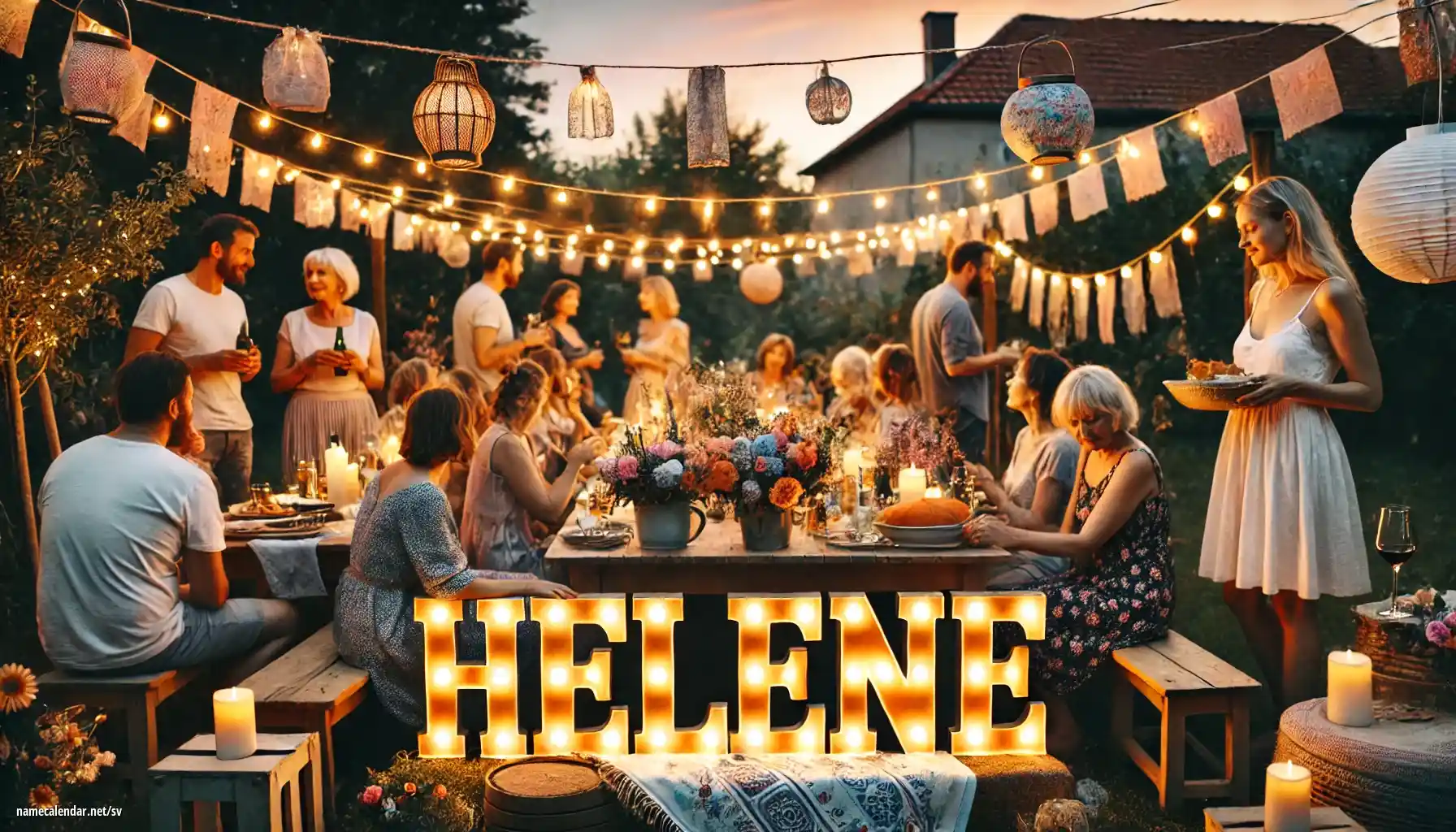 Firande av namnsdag och namn - Helene