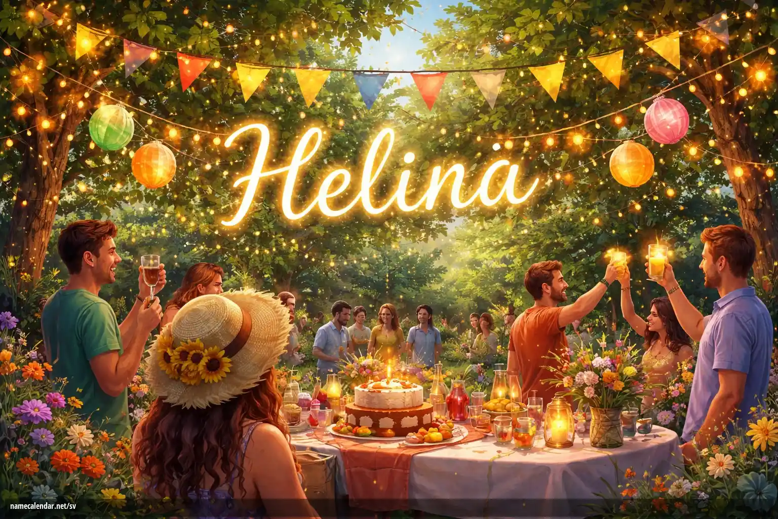 Firande av namnsdag och namn - Helinä