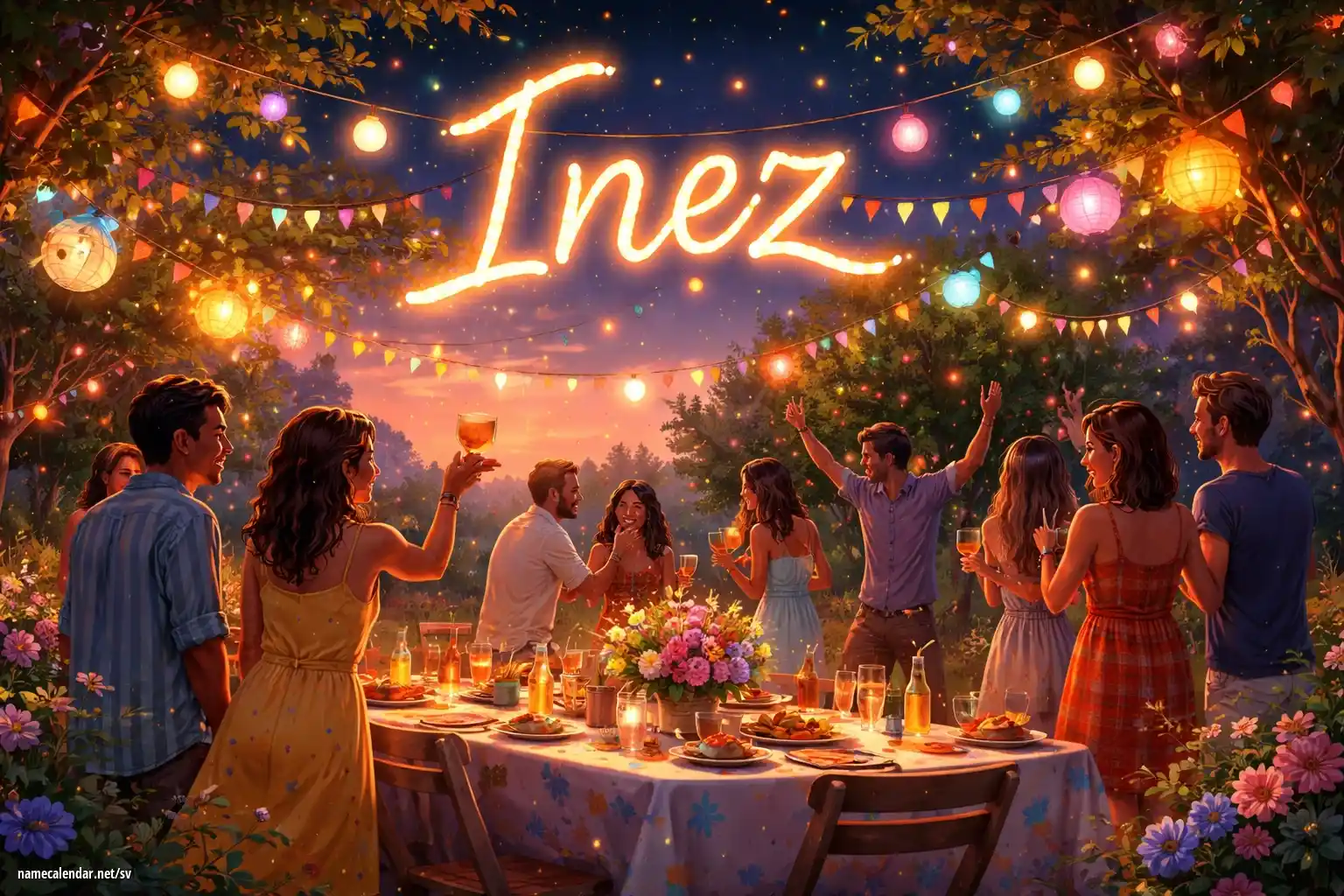 Firande av namnsdag och namn - Inez