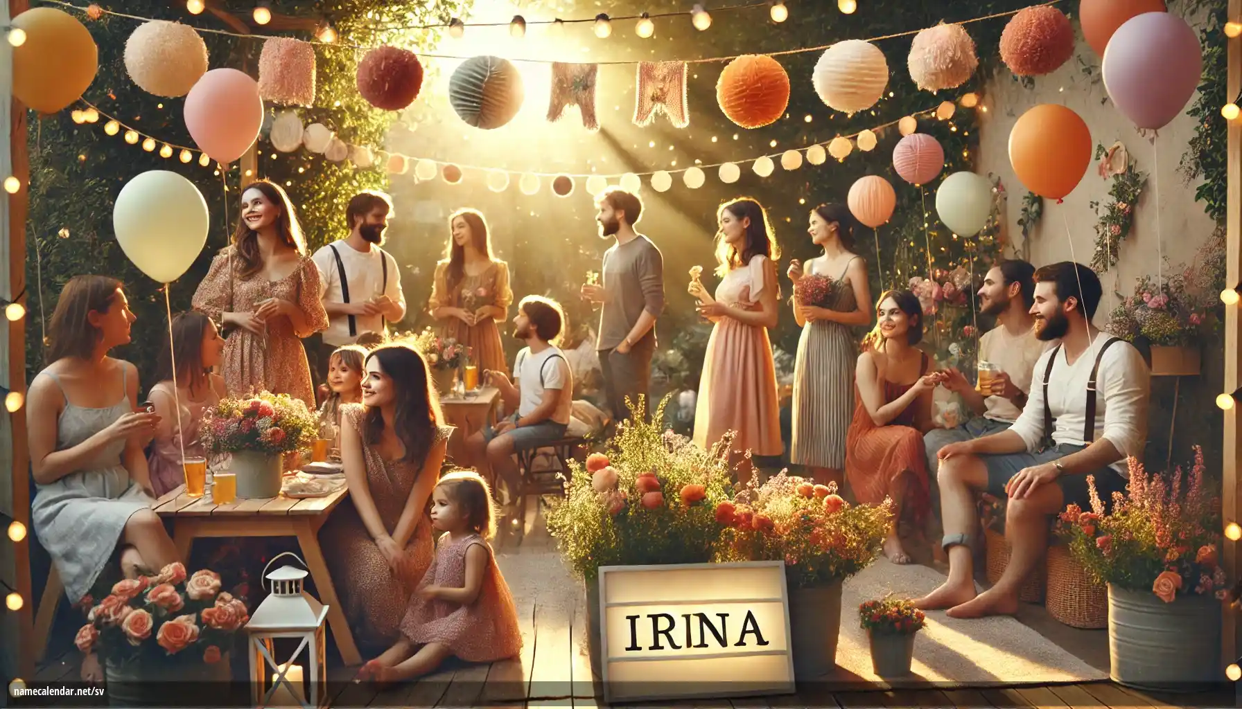 Firande av namnsdag och namn - Irina