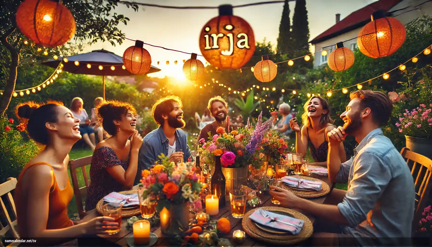 Firande av namnsdag och namn - Irja