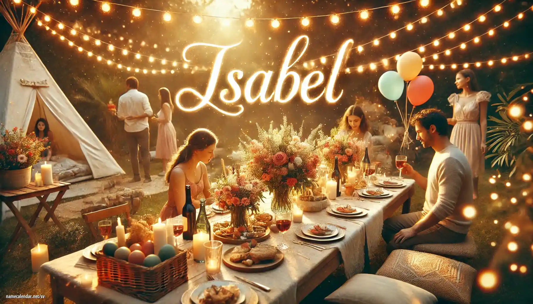 Firande av namnsdag och namn - Isabel