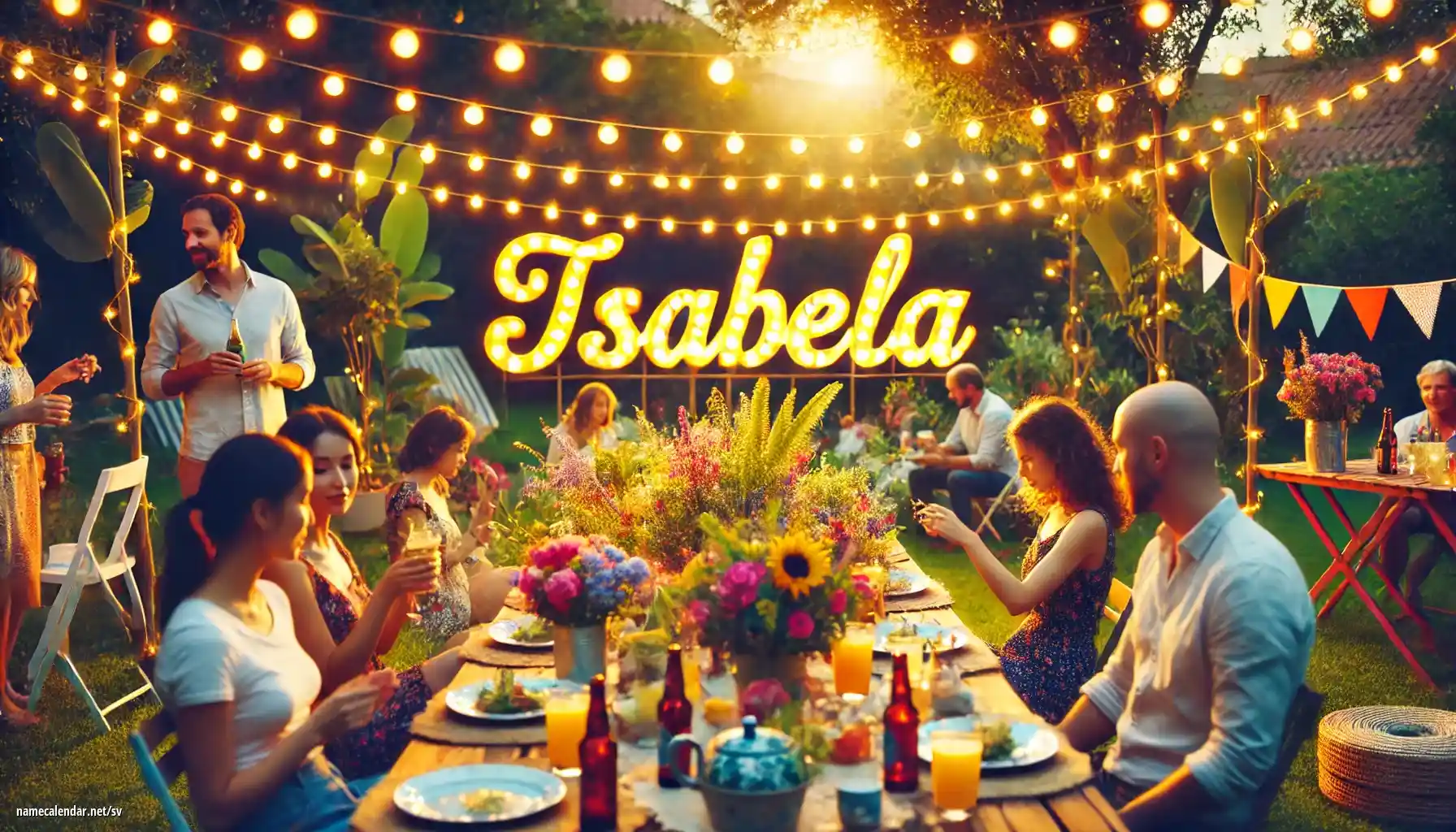 Firande av namnsdag och namn - Isabela